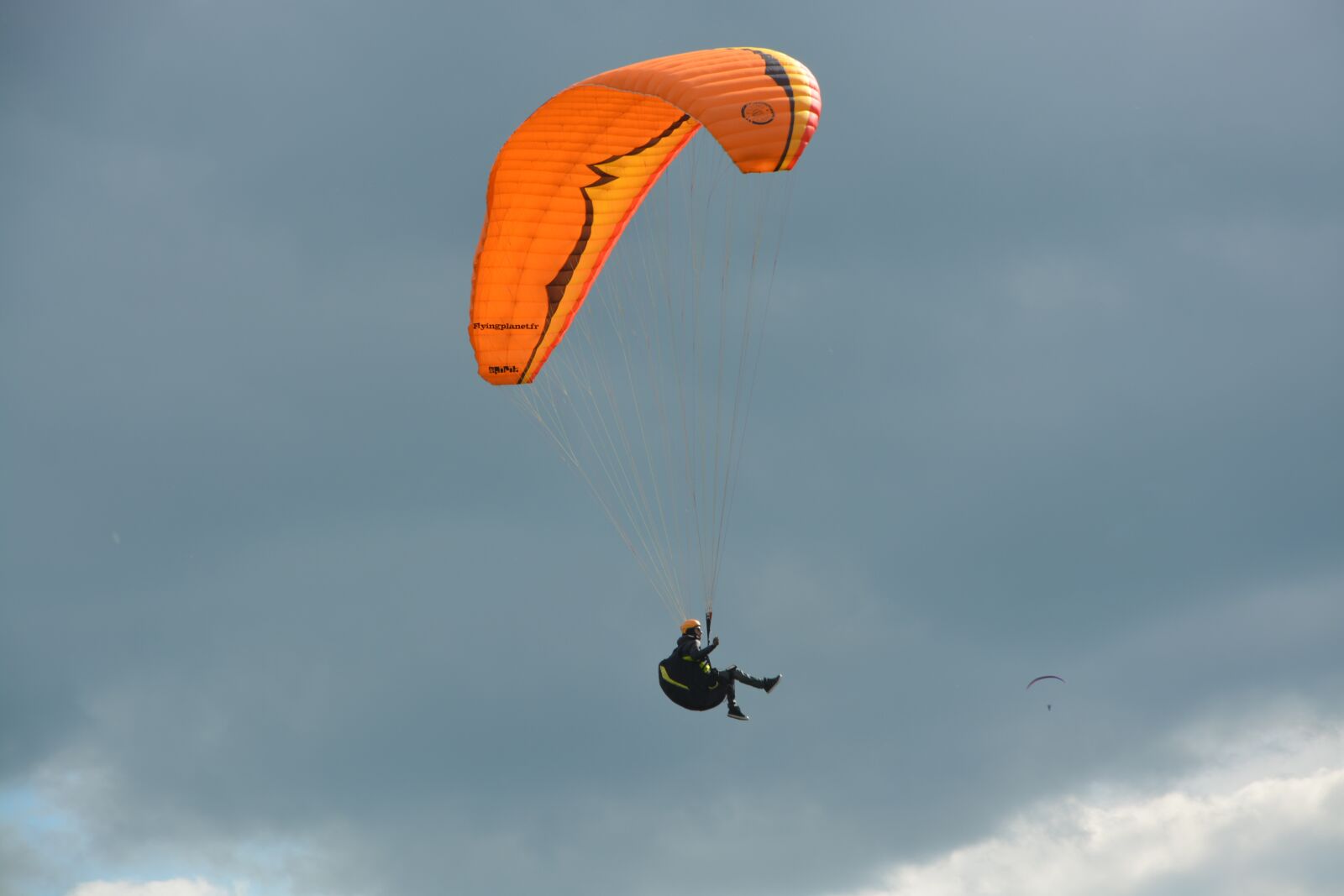 Nikon D5200 sample photo. Paragliding, paraglider, sailing orange photography