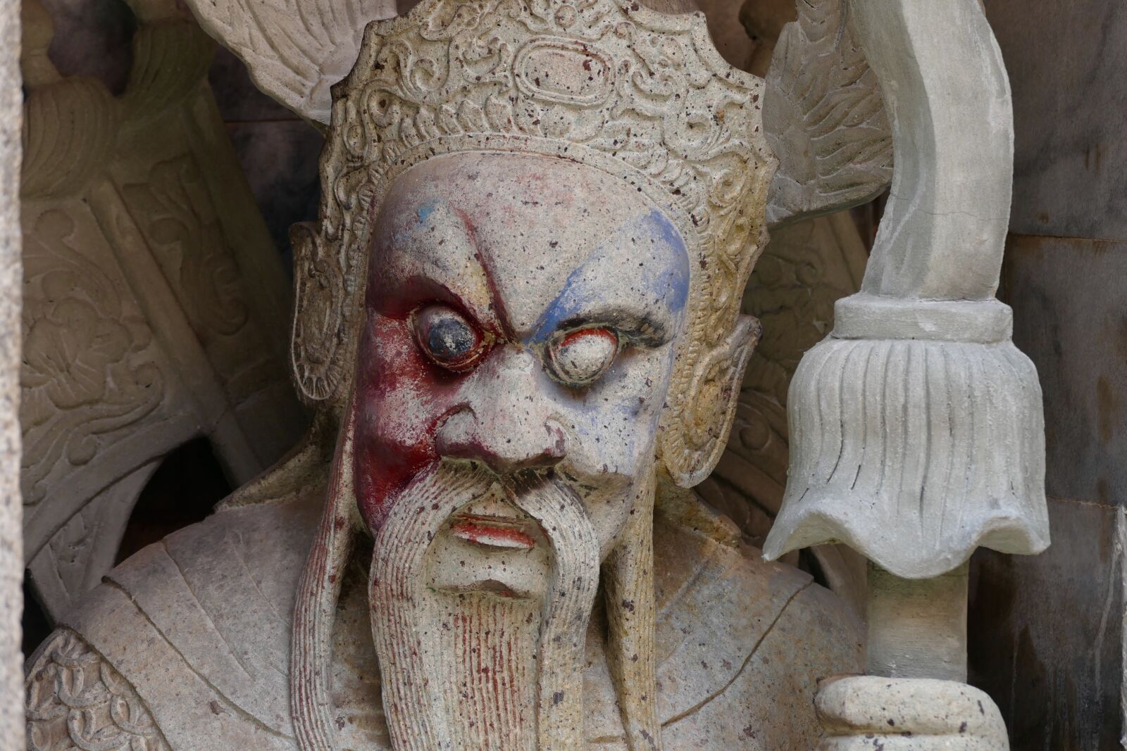 Panasonic Lumix DMC-FZ1000 sample photo. Buddha, protectors, sculpture photography