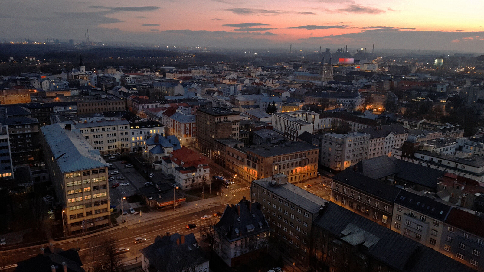 Samsung Galaxy S6 sample photo. Aerial, city, cityscape, ostrava photography