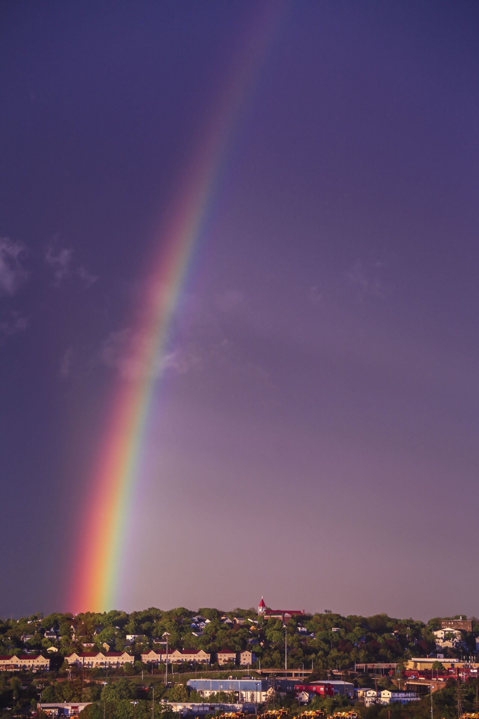 Canon EF 24-105mm F4L IS USM sample photo. Rainbow, purple sky, sky photography