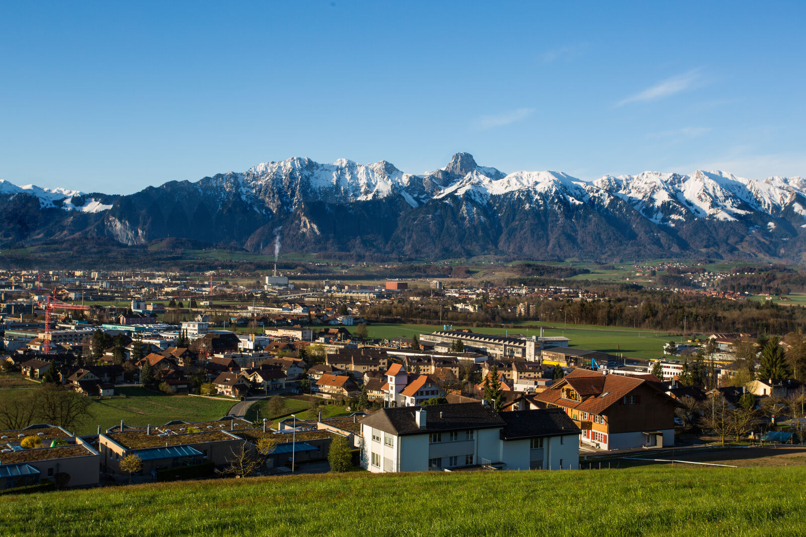Canon EOS 5D Mark III + Canon EF 17-40mm F4L USM sample photo. Fields, landscape, mountains, town photography