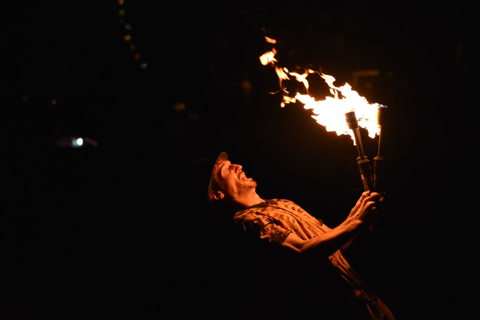 Nikon D3400 sample photo. Fire, performer, fire performer photography