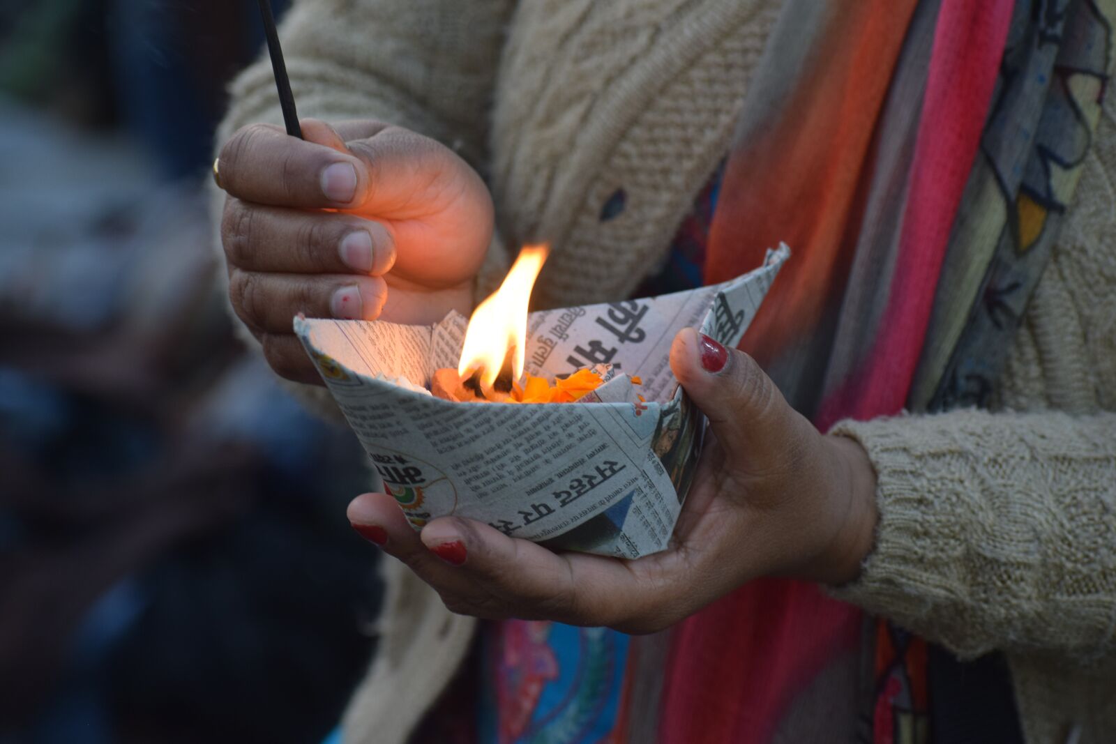 Nikon D3300 sample photo. Puja, diya, lamp photography