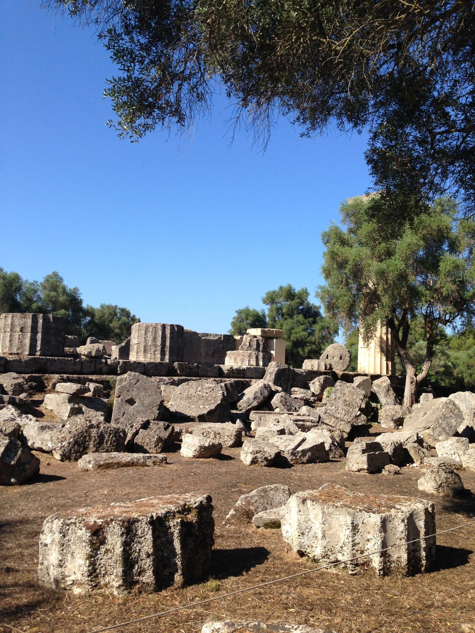 iPhone 5 back camera 4.12mm f/2.4 sample photo. Olympic games, ruin, greece photography