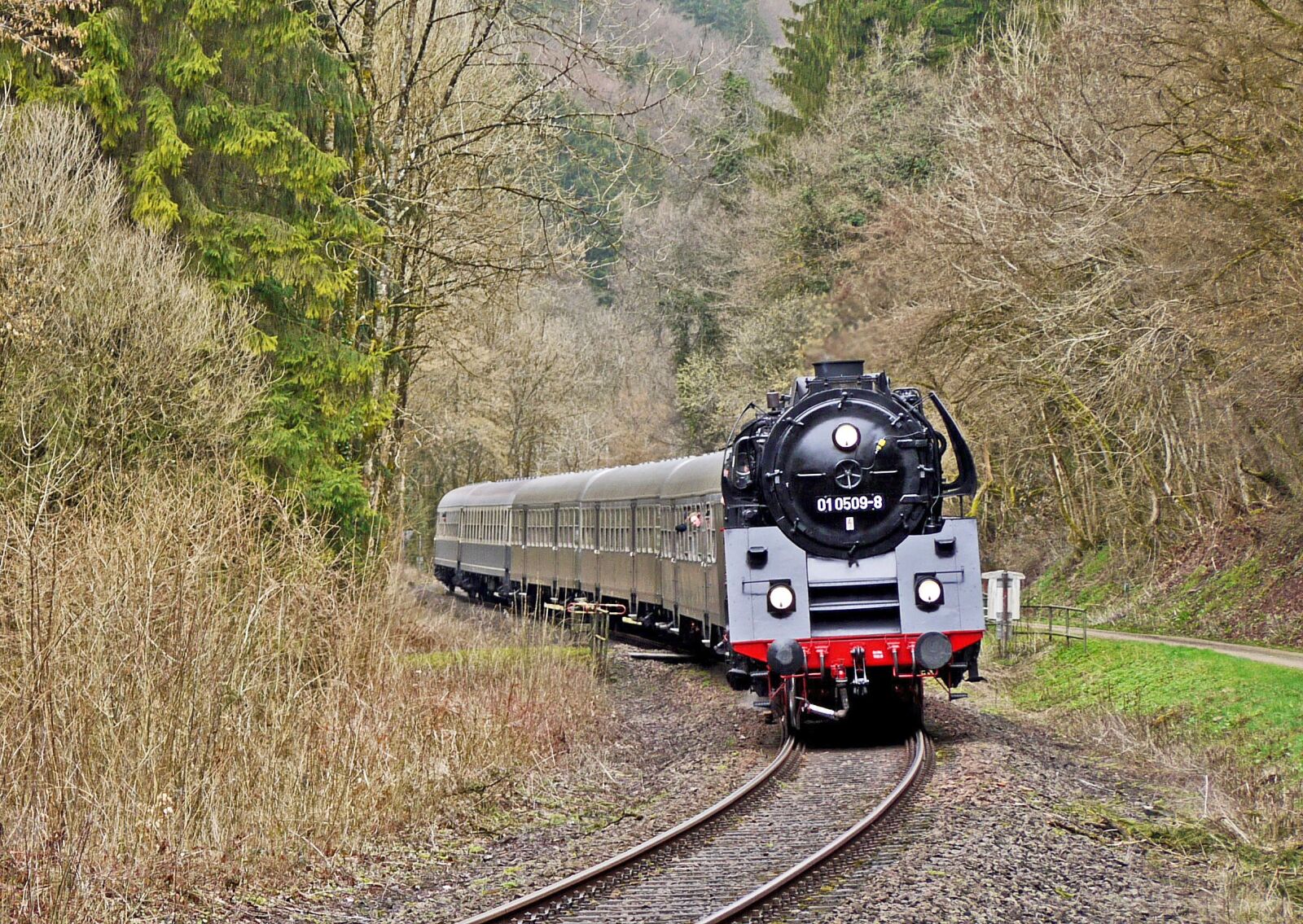 Panasonic Lumix DMC-G1 sample photo. Steam locomotive, special train photography