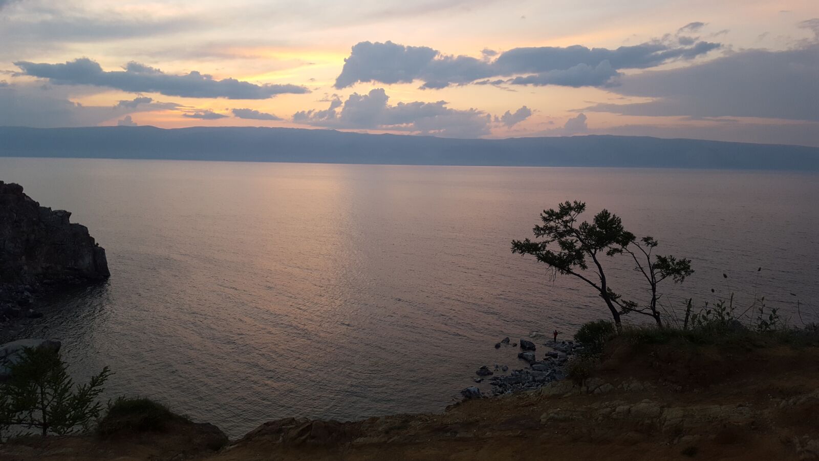 Samsung Galaxy S6 sample photo. Sunset, landscape, baikal photography