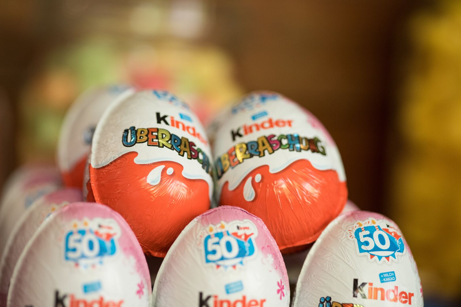 Nikon D750 sample photo. Kinder surprise, children, chocolate photography