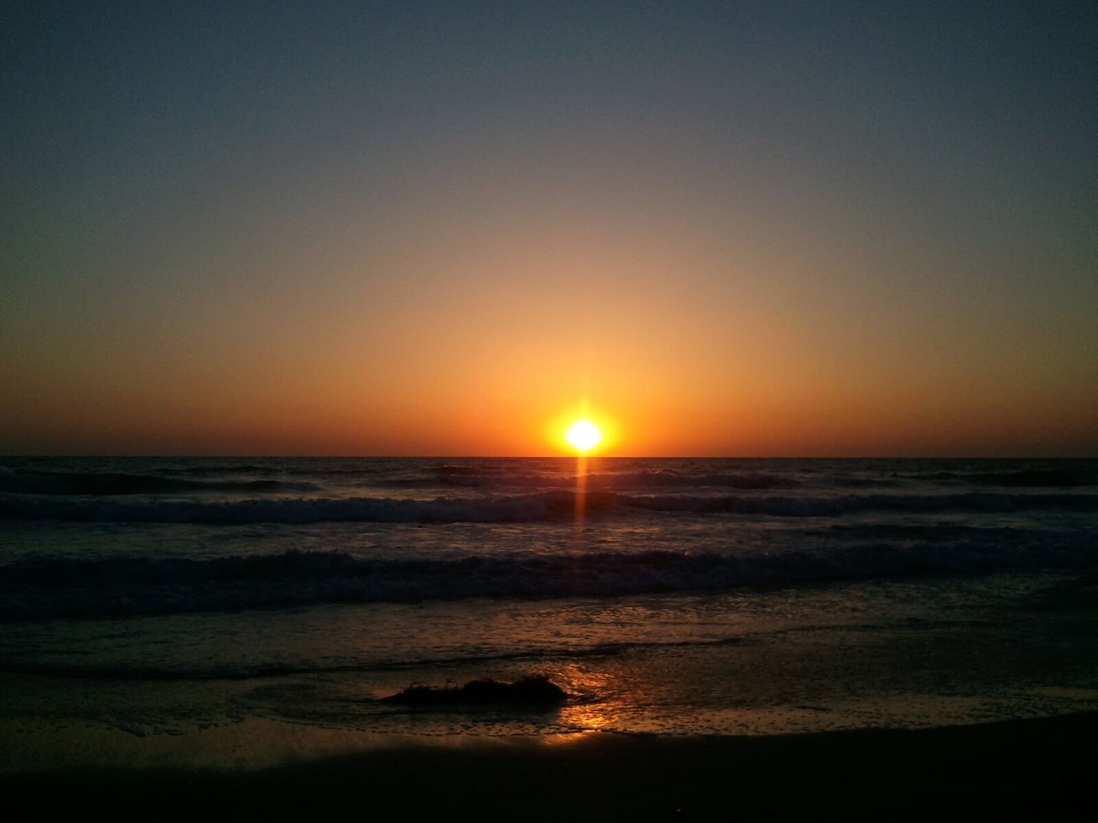 Samsung Galaxy S sample photo. Sunset, beach, romantic photography