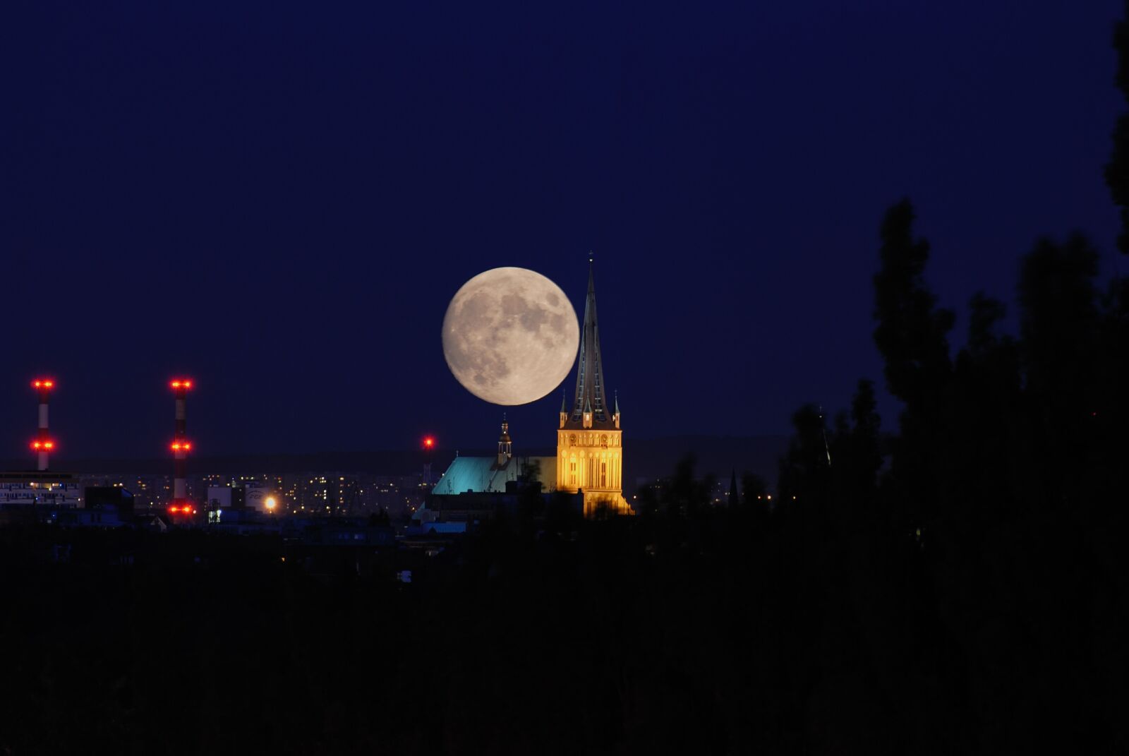 Nikon D80 sample photo. Moon, view, panorama photography