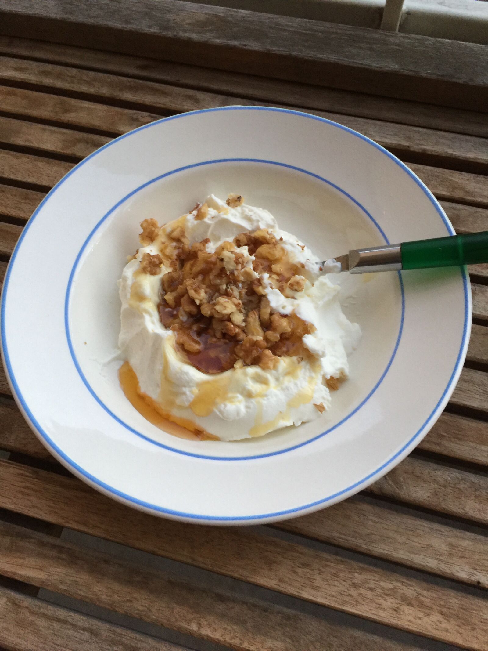 iPhone 6 Plus back camera 4.15mm f/2.2 sample photo. Greek, yogurt, honey photography