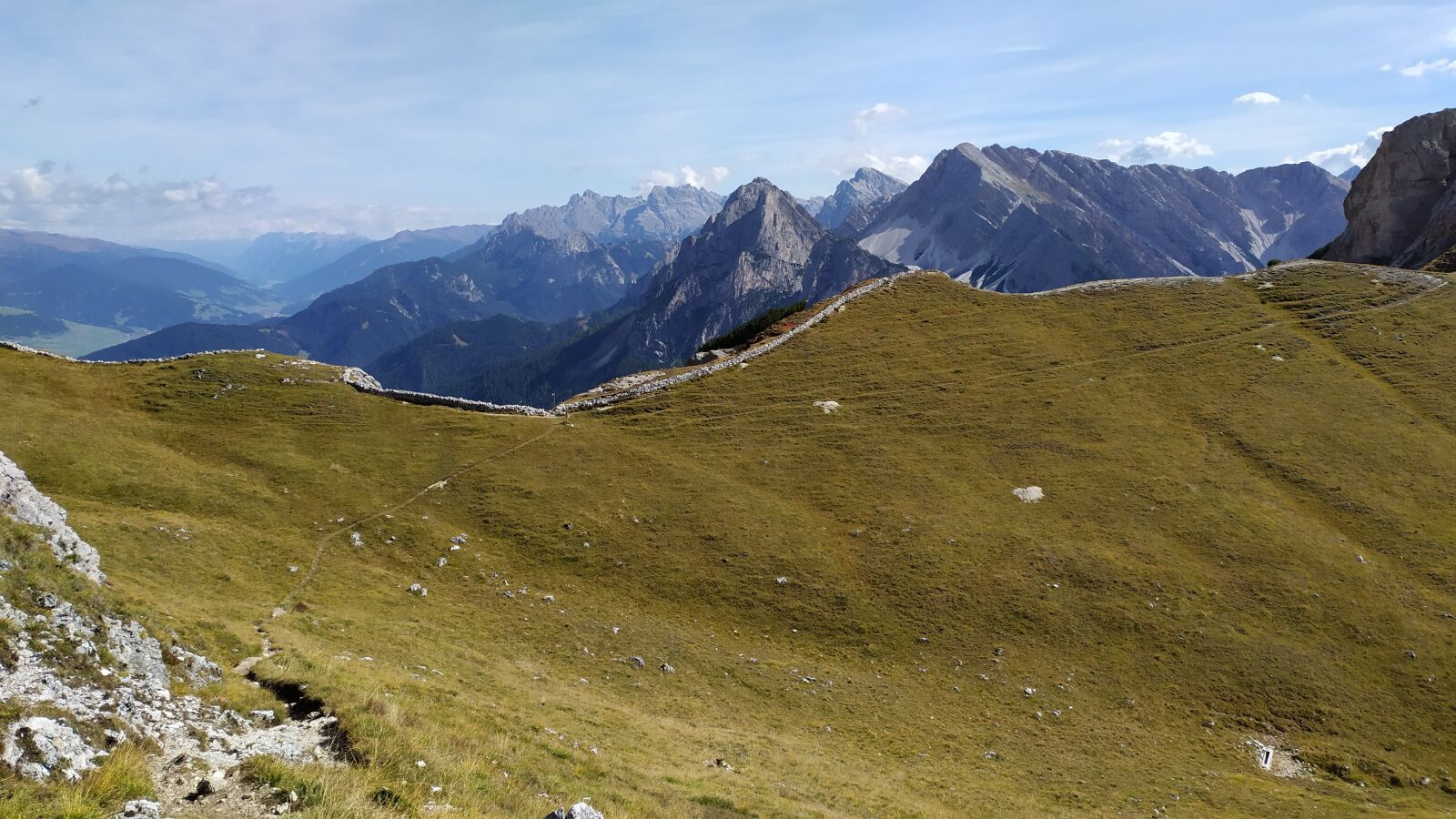 Xiaomi Redmi Note 7 sample photo. Dolomites skyline, mountains, sky photography
