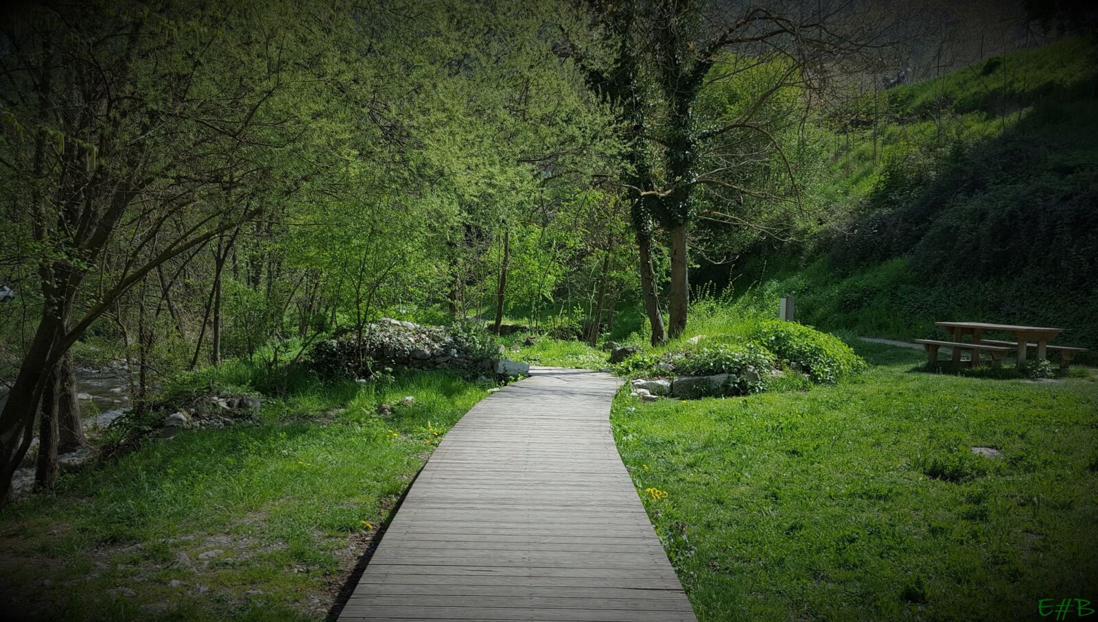 Samsung GALAXY S6 edge sample photo. Garden, green, path photography