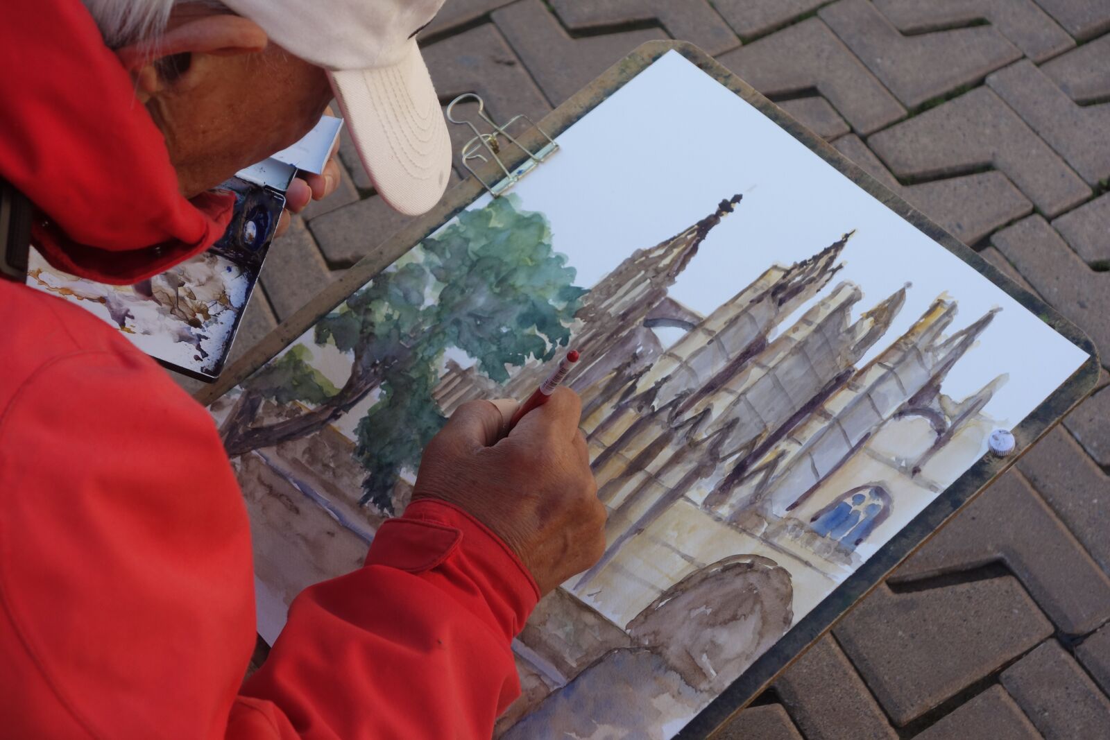 Sony Cyber-shot DSC-RX100 sample photo. Artist, painting, palma photography