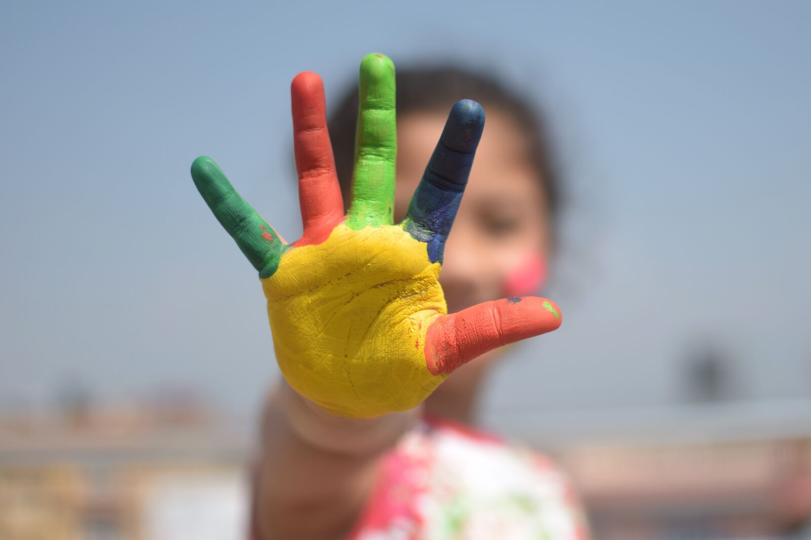 Nikon D5300 sample photo. Colorful, five fingers, kid photography