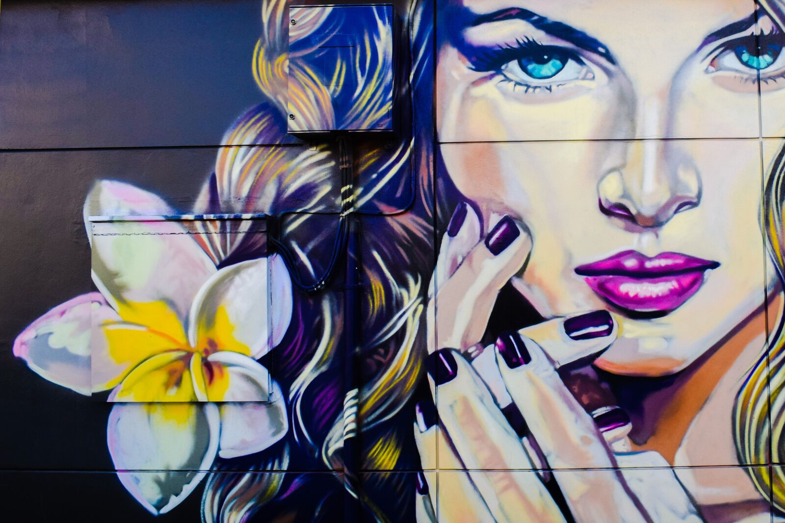 Nikon D3300 sample photo. Femme fatale, graffiti, wall photography