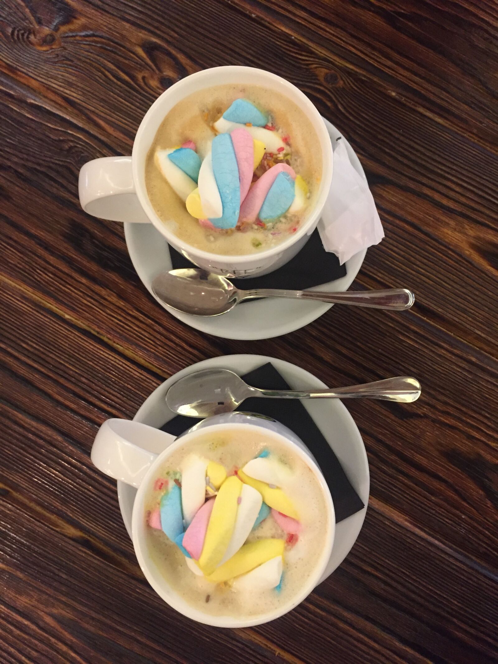 iPhone 6 back camera 4.15mm f/2.2 sample photo. Coffee, marshmallow photography