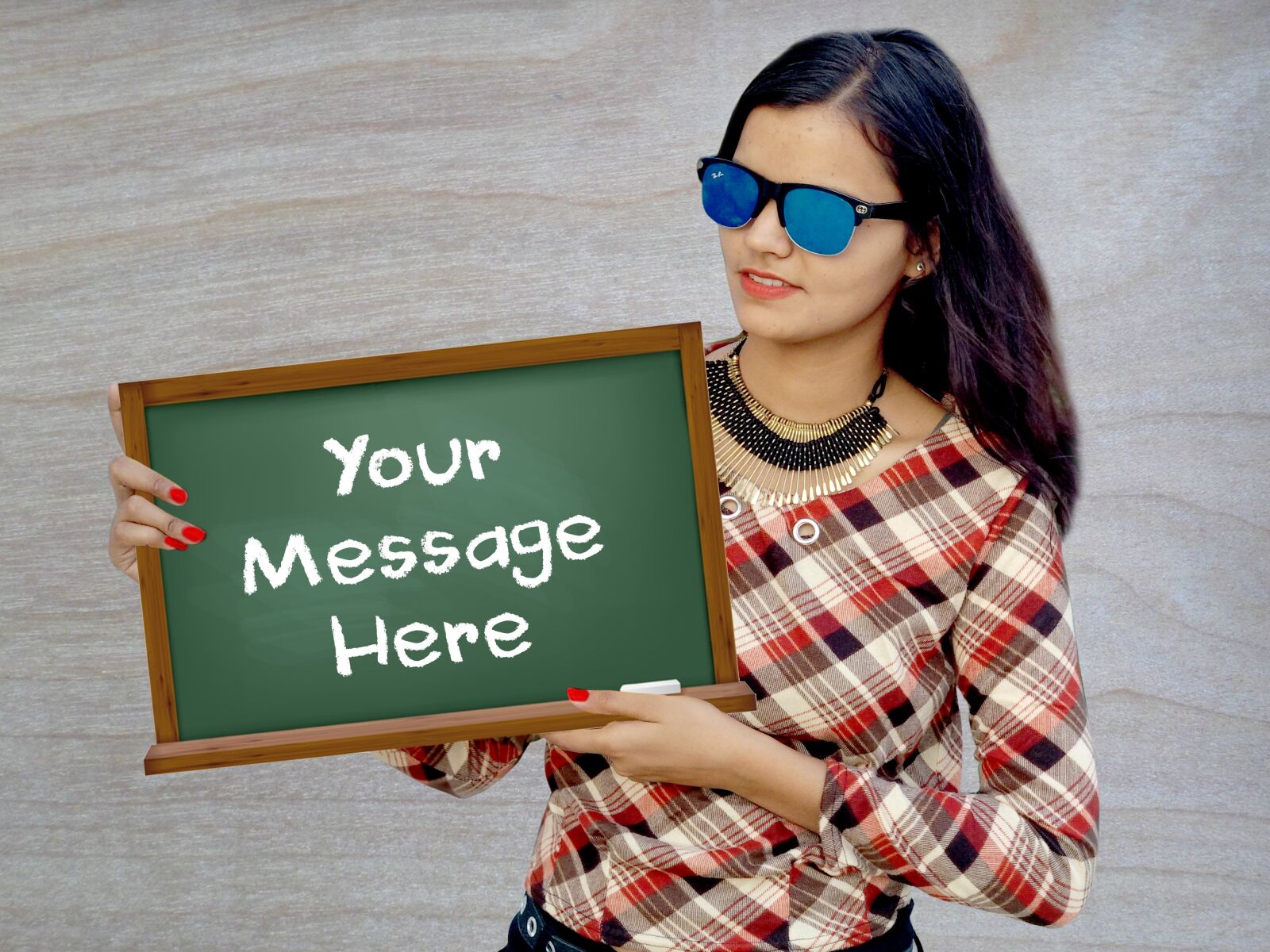 Xiaomi Mi A1 sample photo. Fiverr, girl holding sign photography