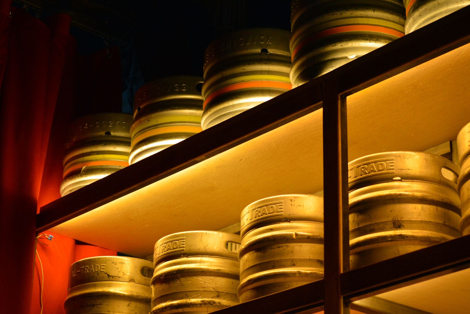 Nikon D3200 sample photo. Beer, kegs, bar photography