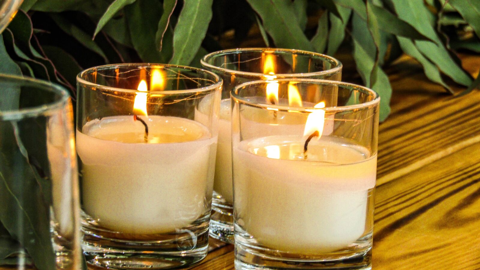 Canon PowerShot SX410 IS sample photo. Candles, glass, fire photography