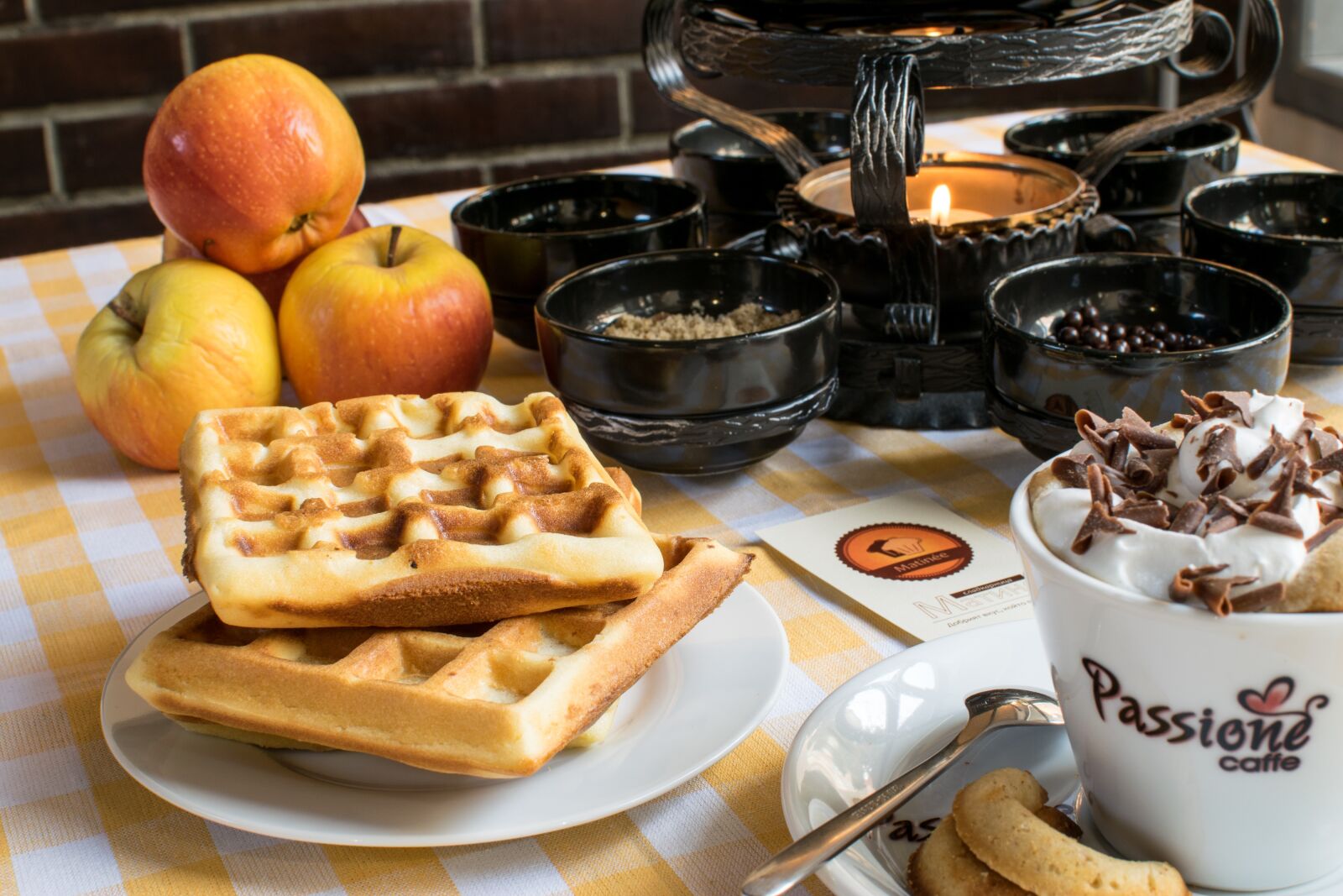 Nikon D5300 sample photo. Coffee, breakfast, french waffles photography