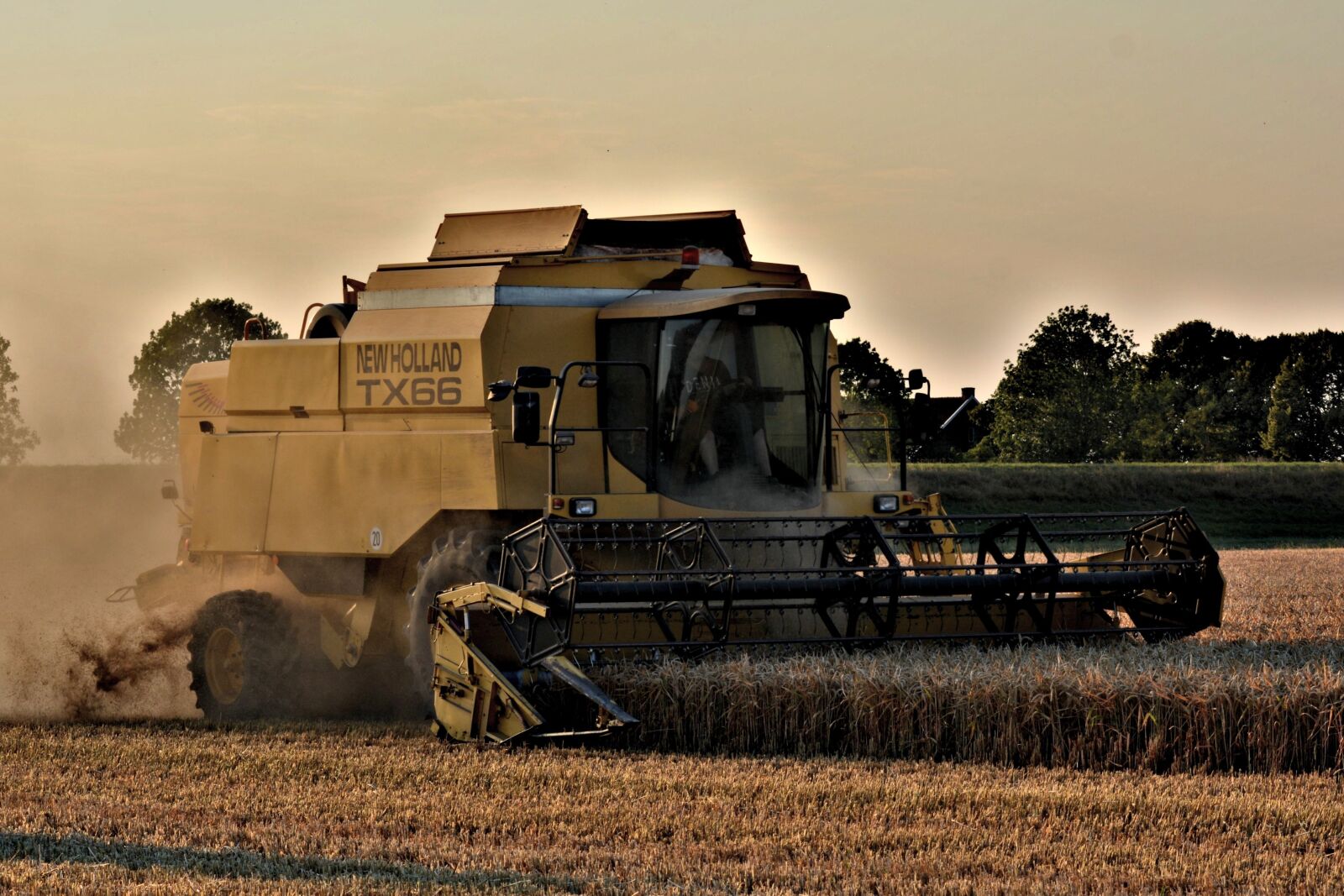 Nikon D5200 sample photo. Harvester, straw harvest, new photography