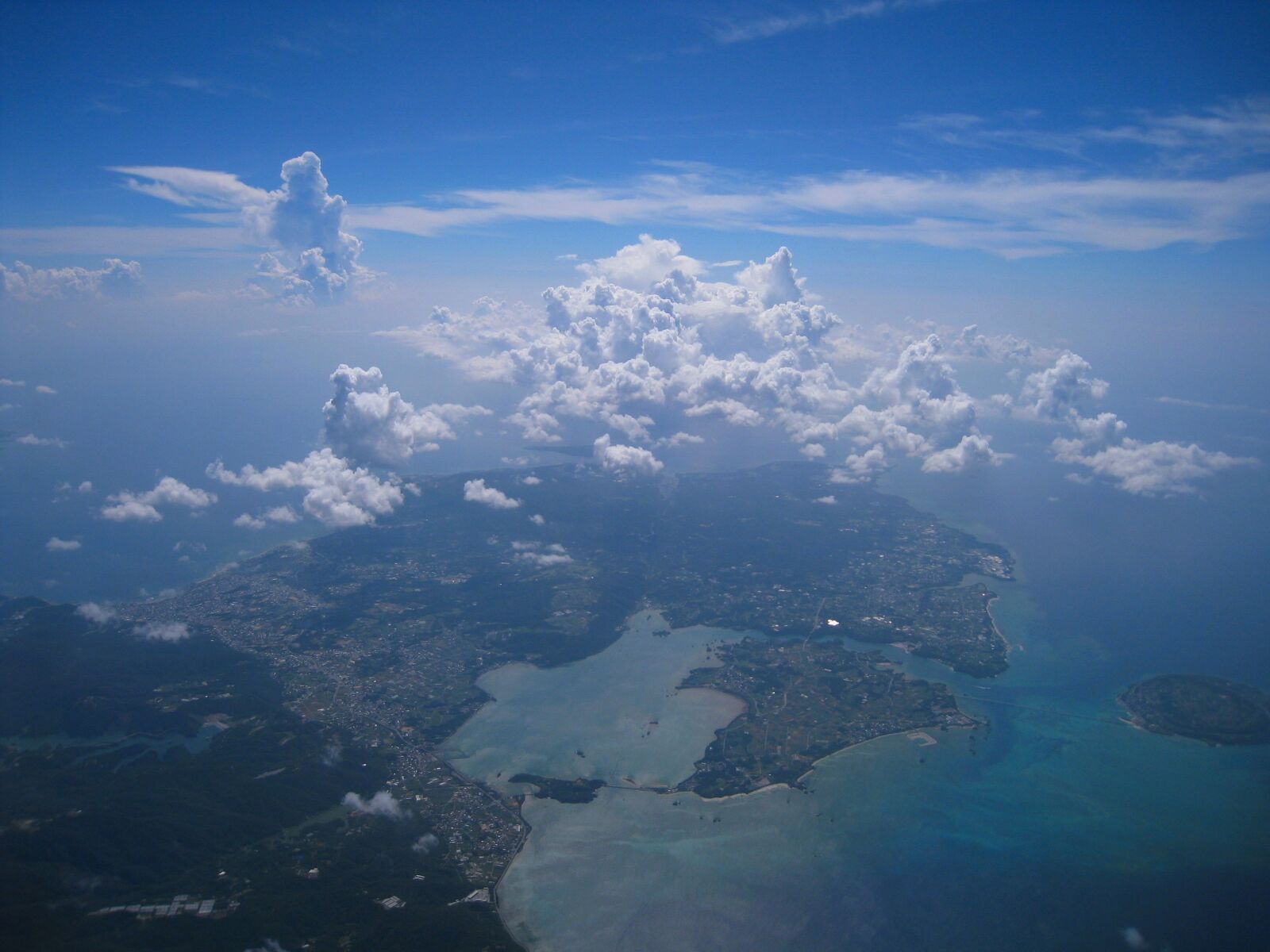 Canon IXY DIGITAL 910 IS sample photo. Aerial photograph, cloud, sea photography