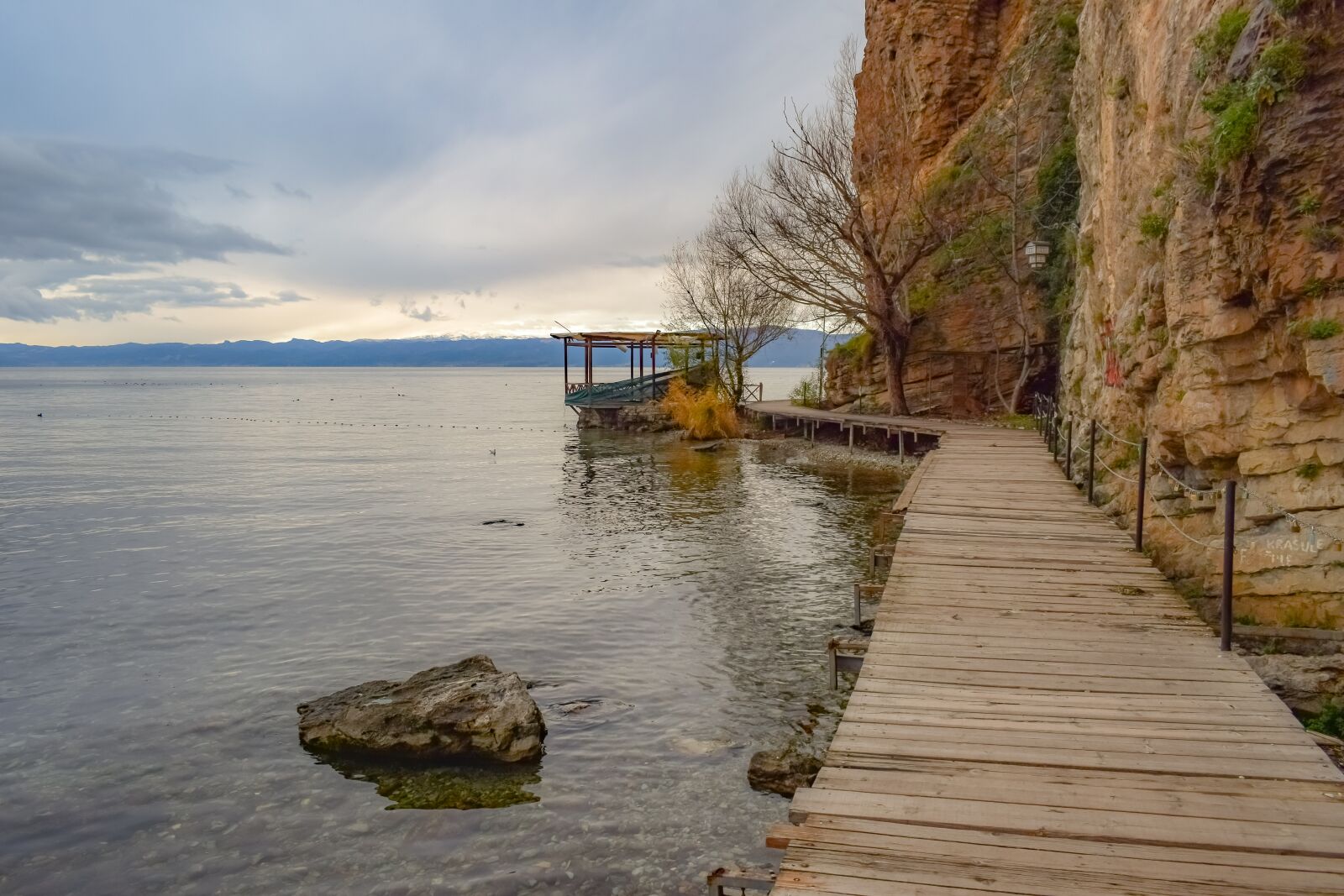 Nikon D3300 sample photo. Footpath, wooden, lake photography