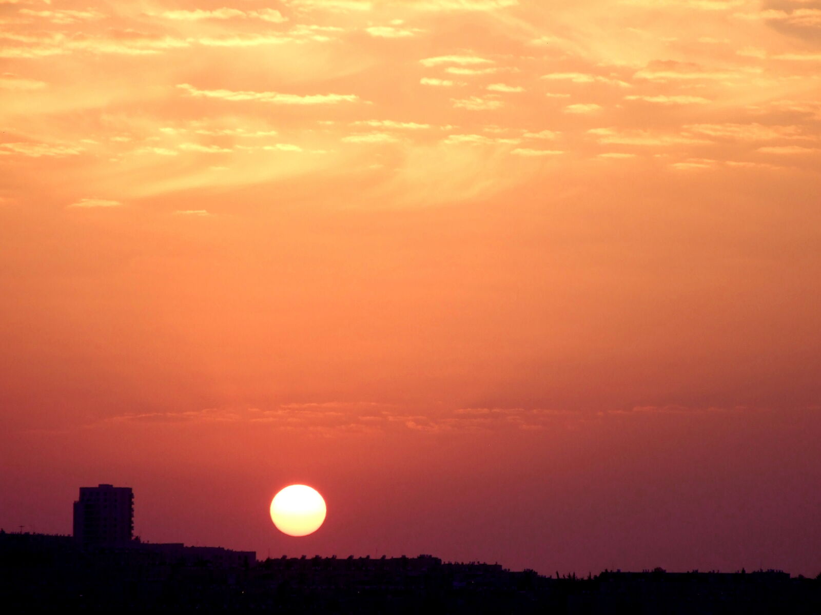 Fujifilm FinePix S6500fd sample photo. Sunset, with, shadows, of photography