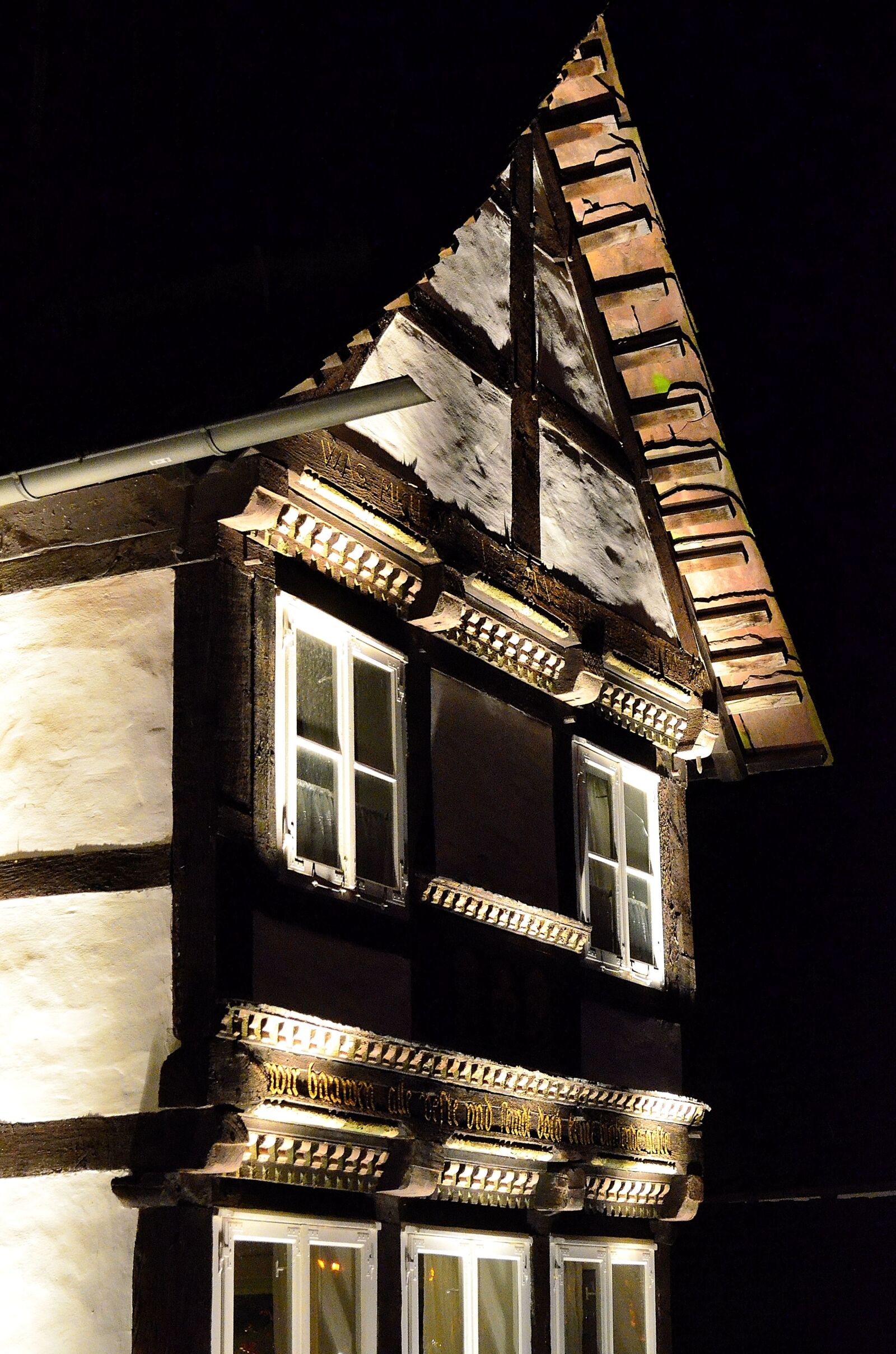 Nikon D5100 sample photo. Fachwerkhaus, truss, lighting photography