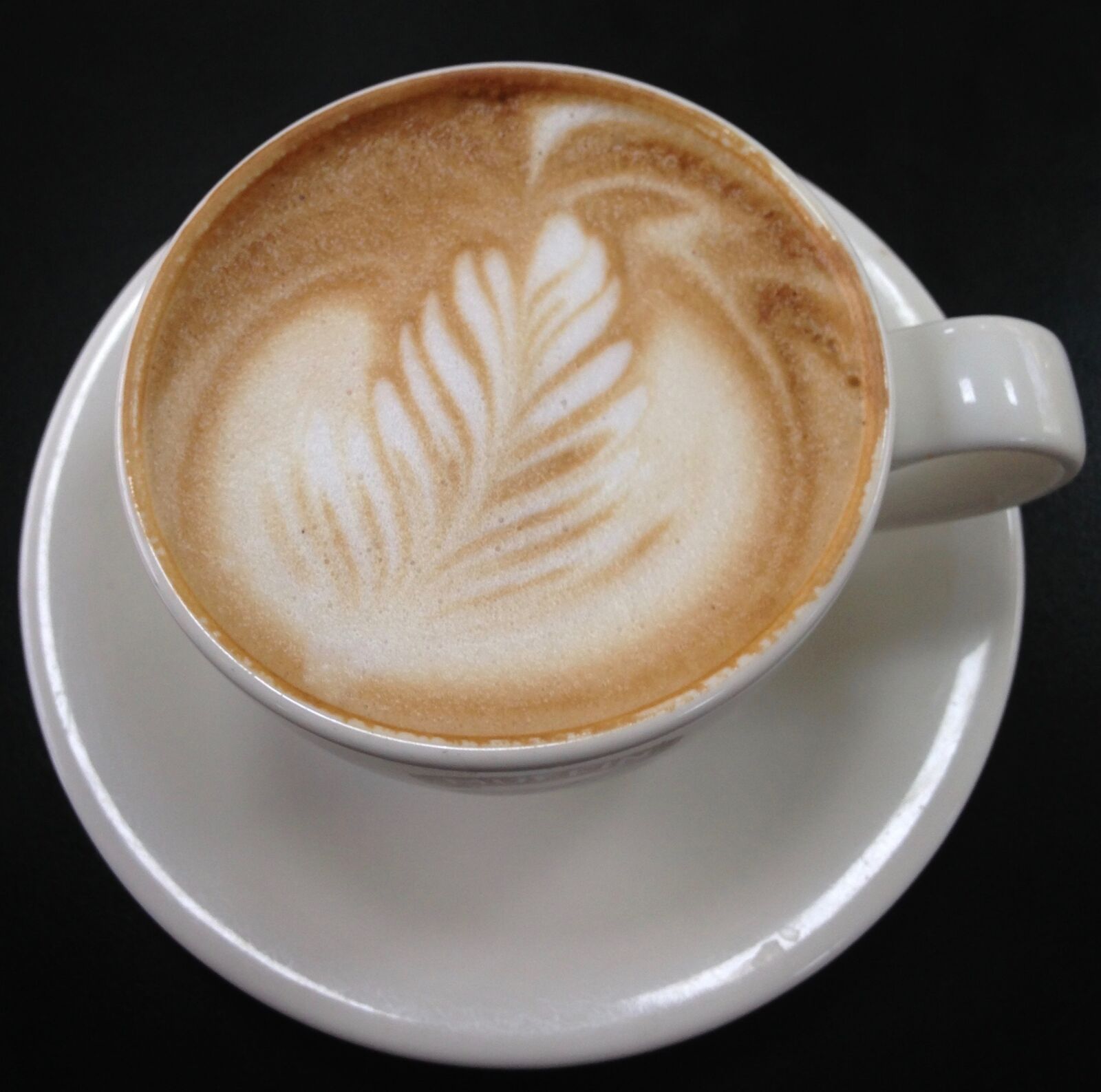iPhone 5c back camera 4.12mm f/2.4 sample photo. Coffee, cappuccino, foam photography