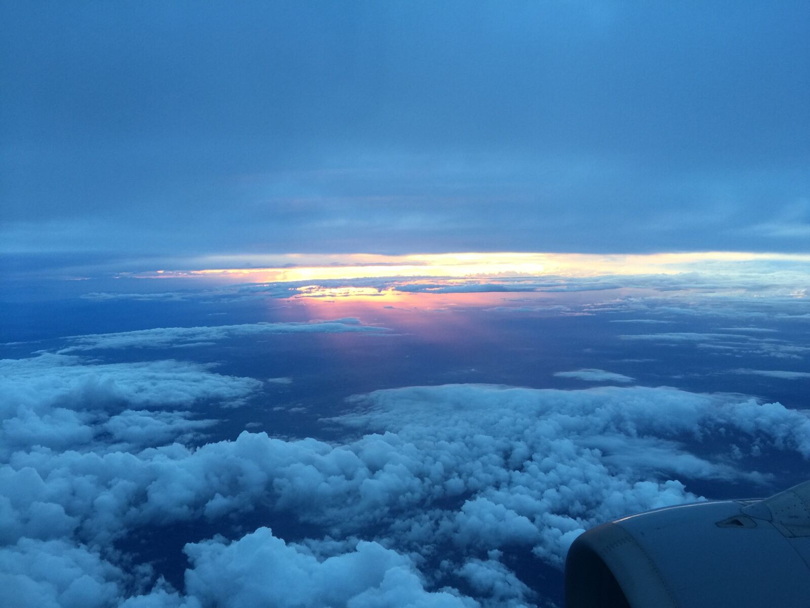 iPhone 6 Plus back camera 4.15mm f/2.2 sample photo. Sky, plane, sunset photography