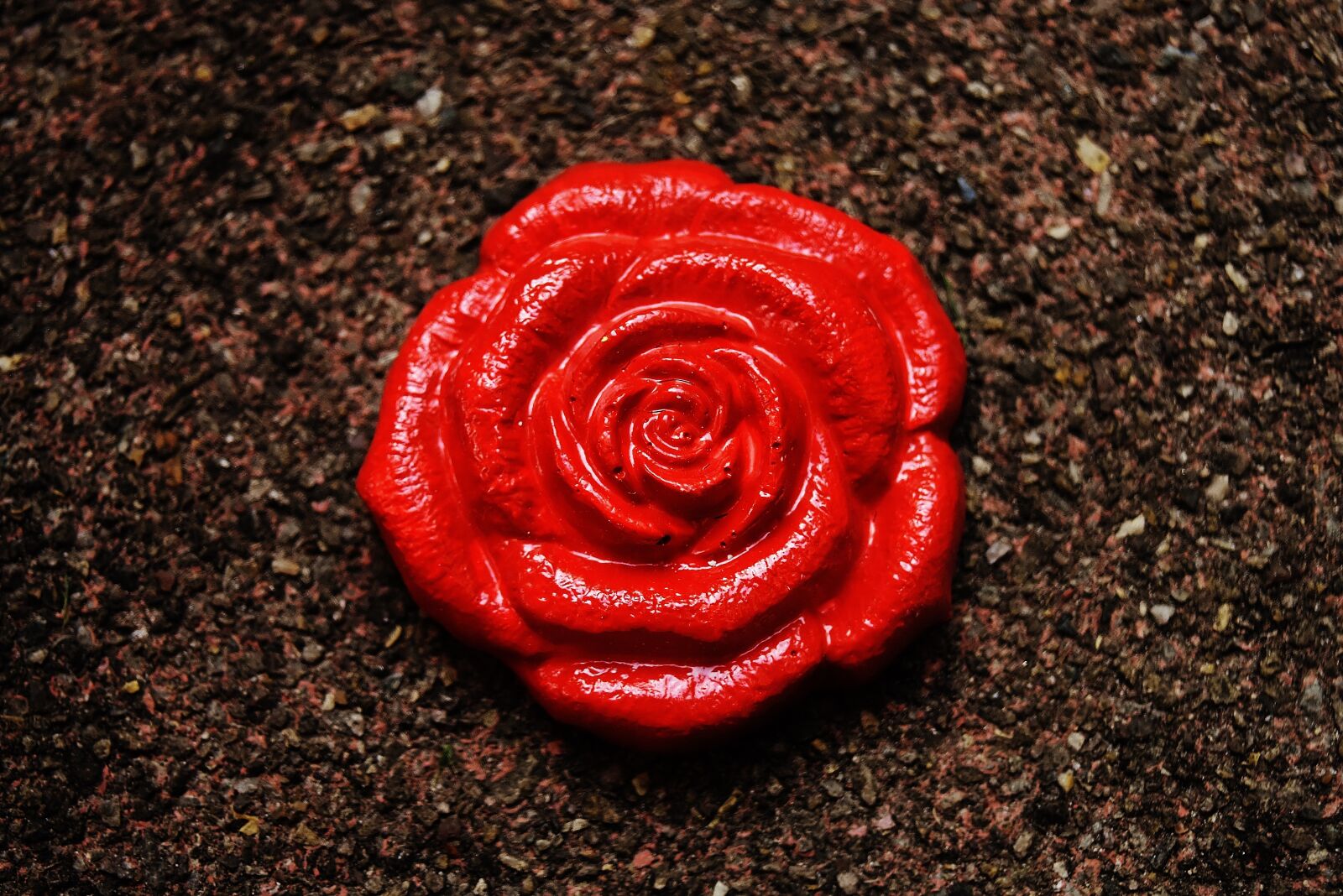 Nikon D7200 sample photo. Rose, gypsum, painted photography