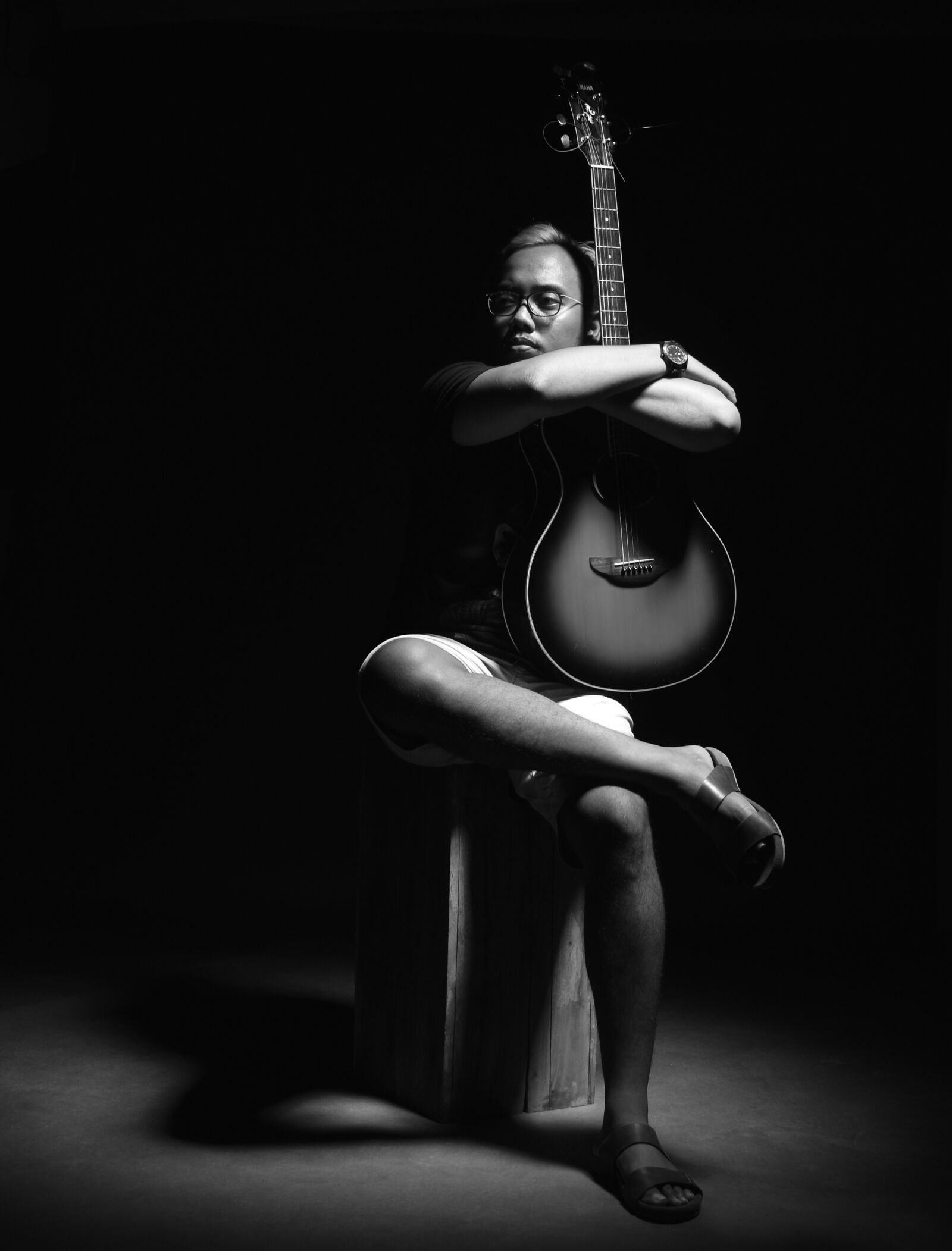 Nikon D3400 sample photo. Portrait, guitar, music photography