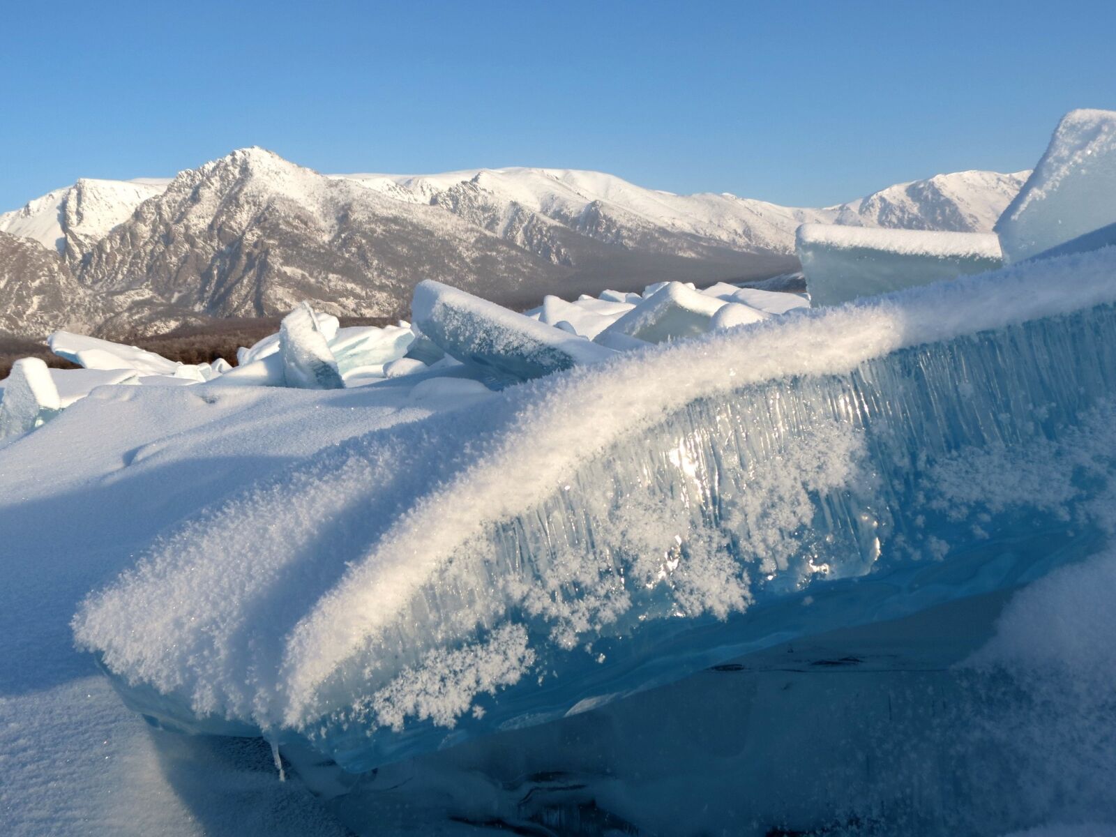 Canon PowerShot SX40 HS sample photo. Baikal, lake, ice photography