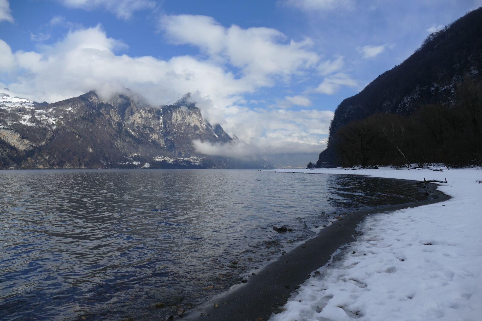 Panasonic Lumix DMC-FZ1000 sample photo. Lake, lake walen, churfirsten photography