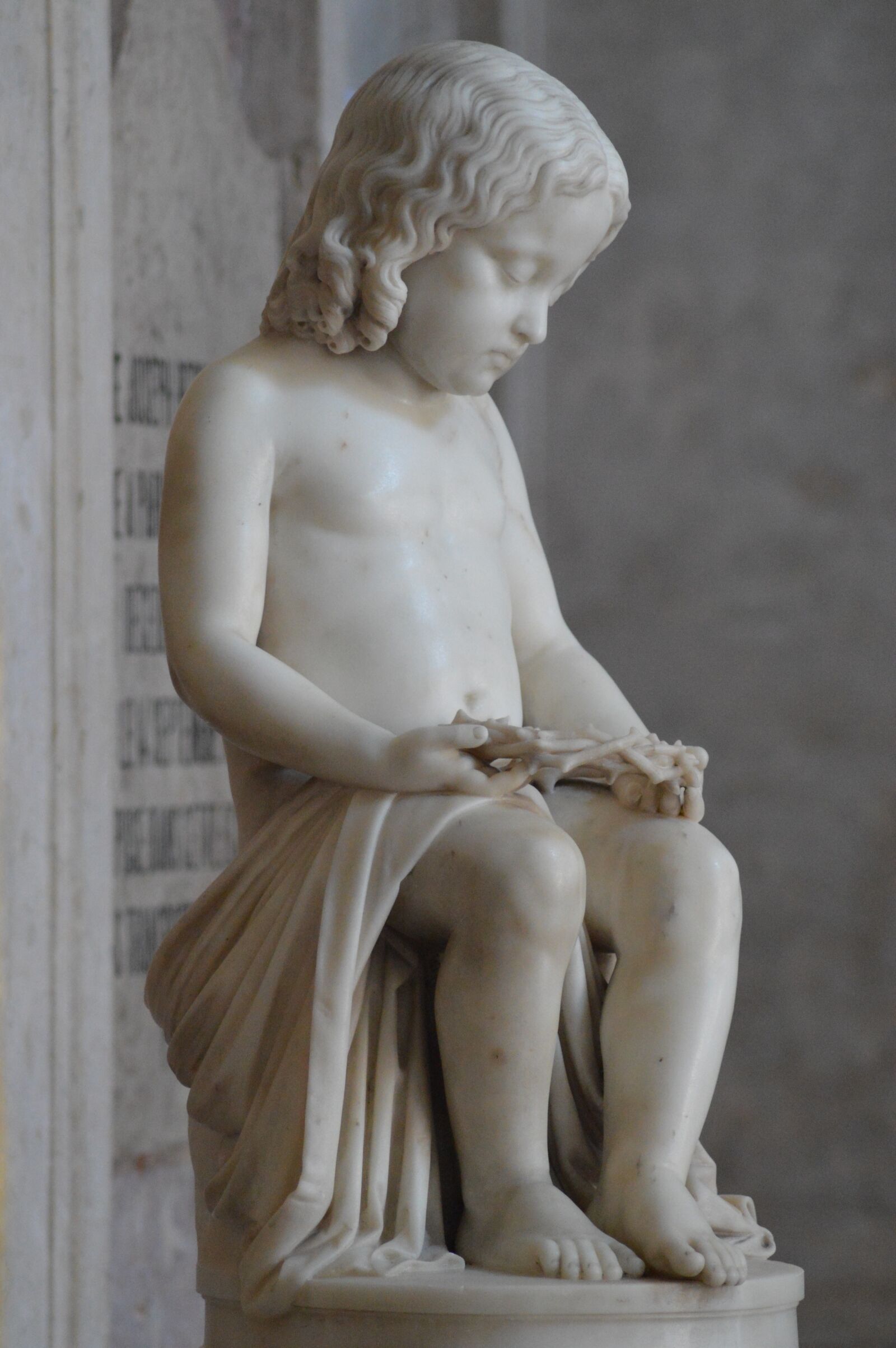 Nikon D3200 sample photo. Statue, child, boy photography