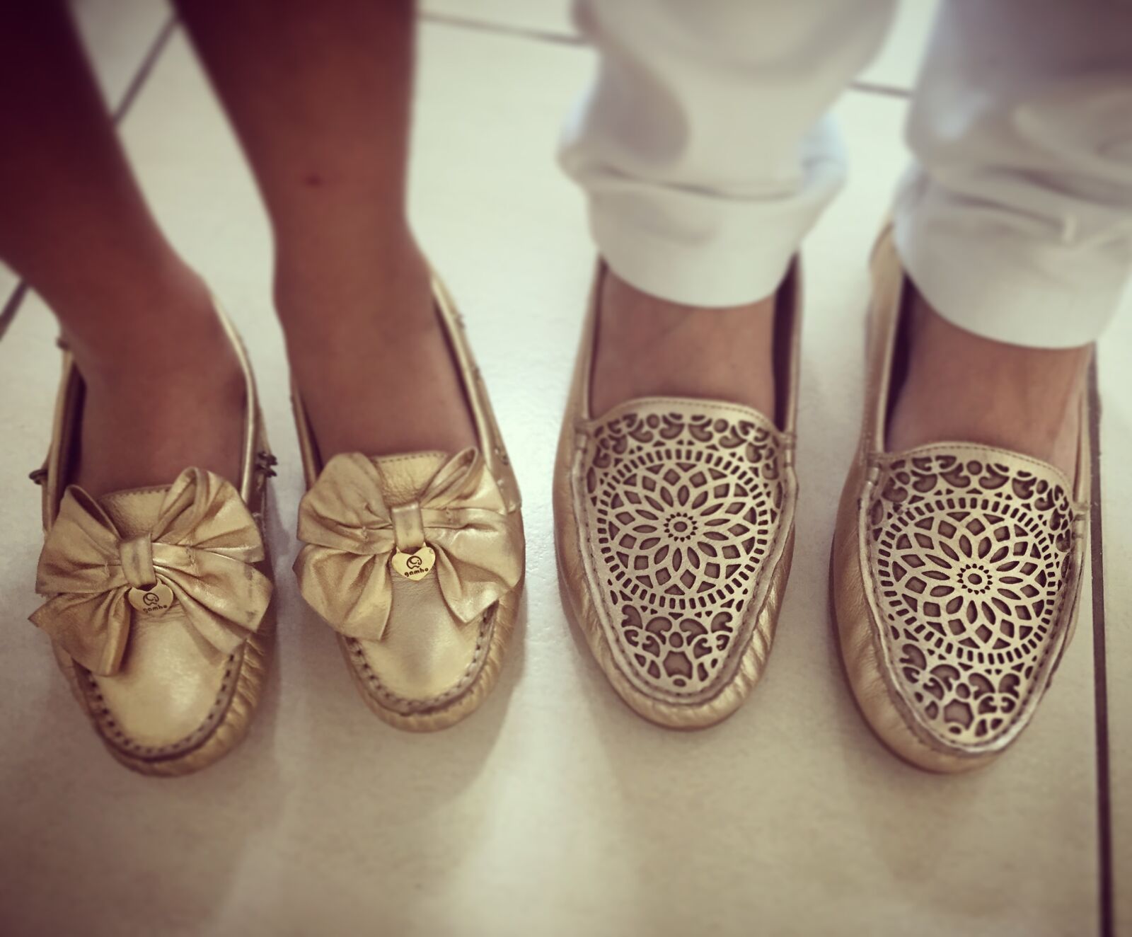 Apple iPhone 6 sample photo. Shoe, gold, feet photography