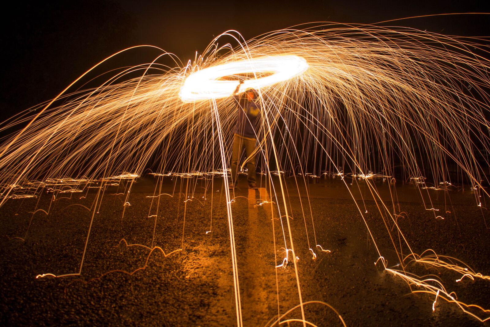 Canon EOS M sample photo. Sparks, long exposure, light photography