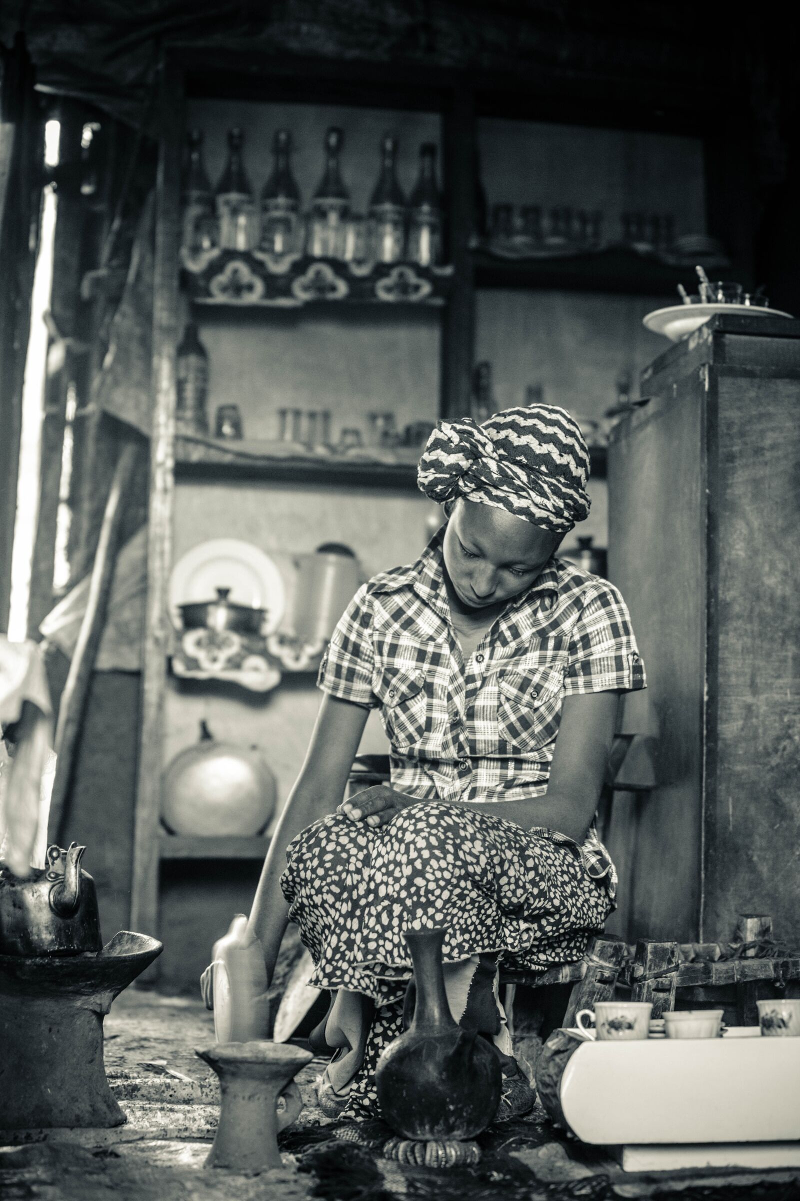 Canon EOS 5D Mark III sample photo. Lady, home, ethiopia photography