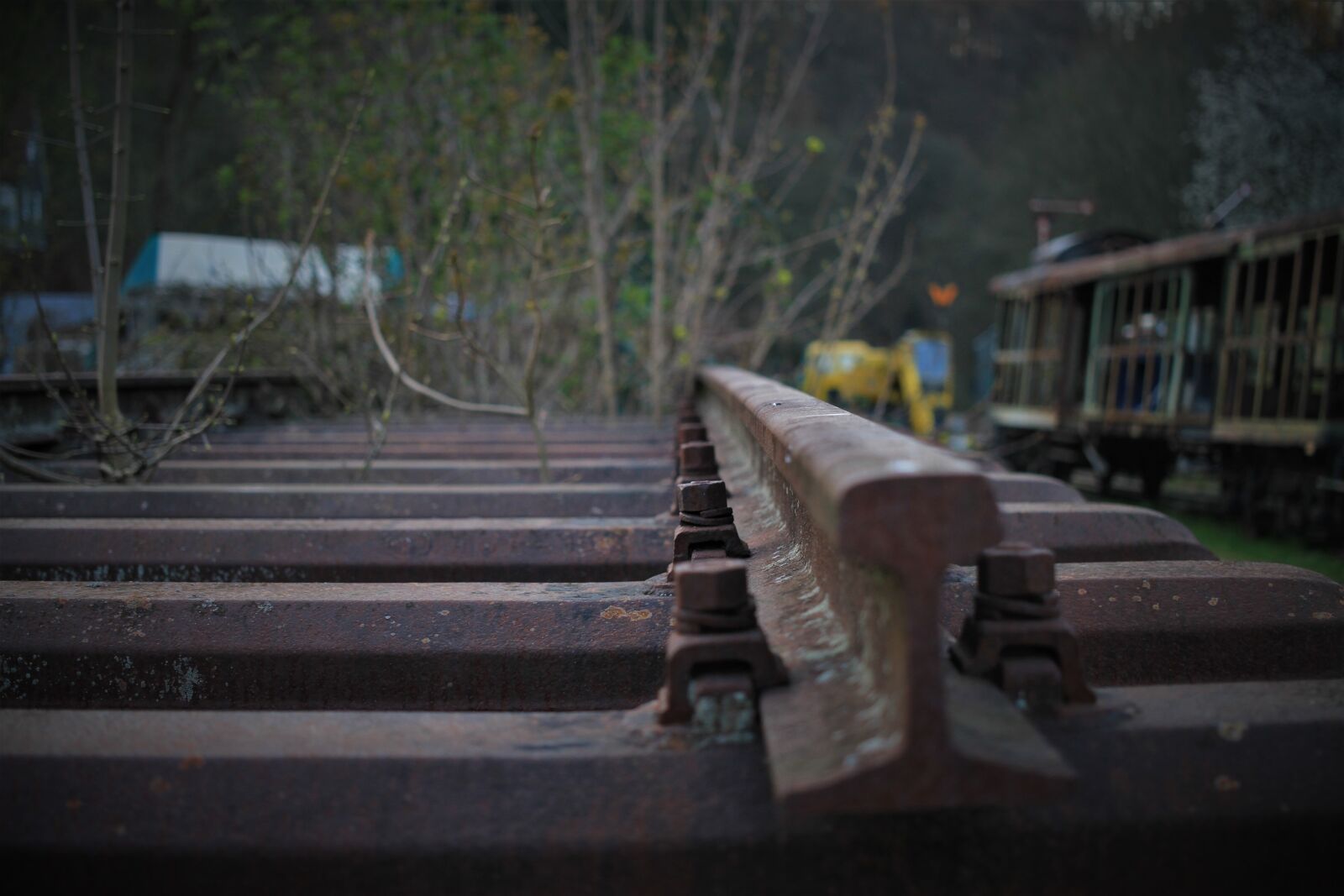 Canon EOS 7D sample photo. Railway museum, rails, gleise photography