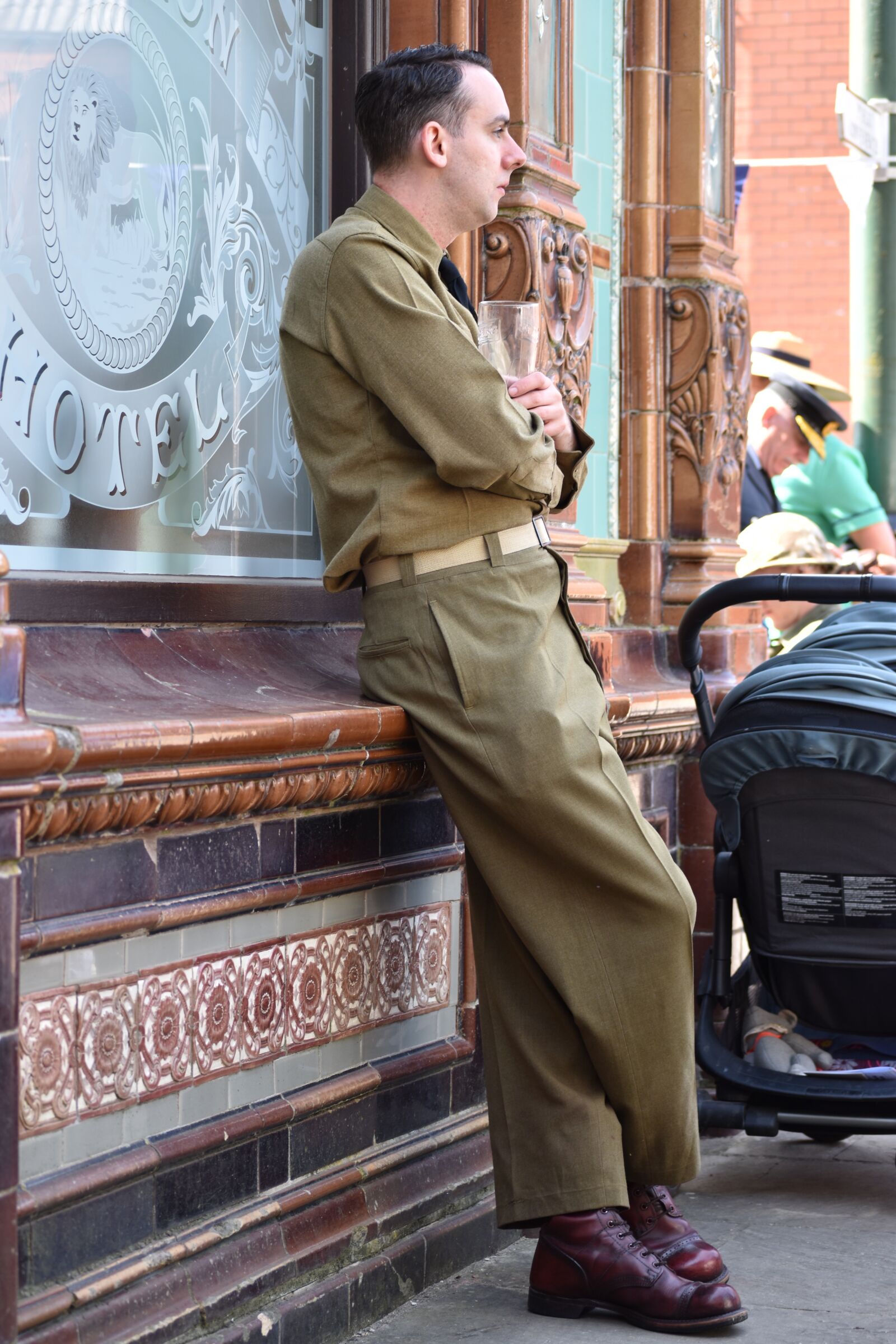 Nikon D5500 sample photo. Crich, derbyshire, soldier photography