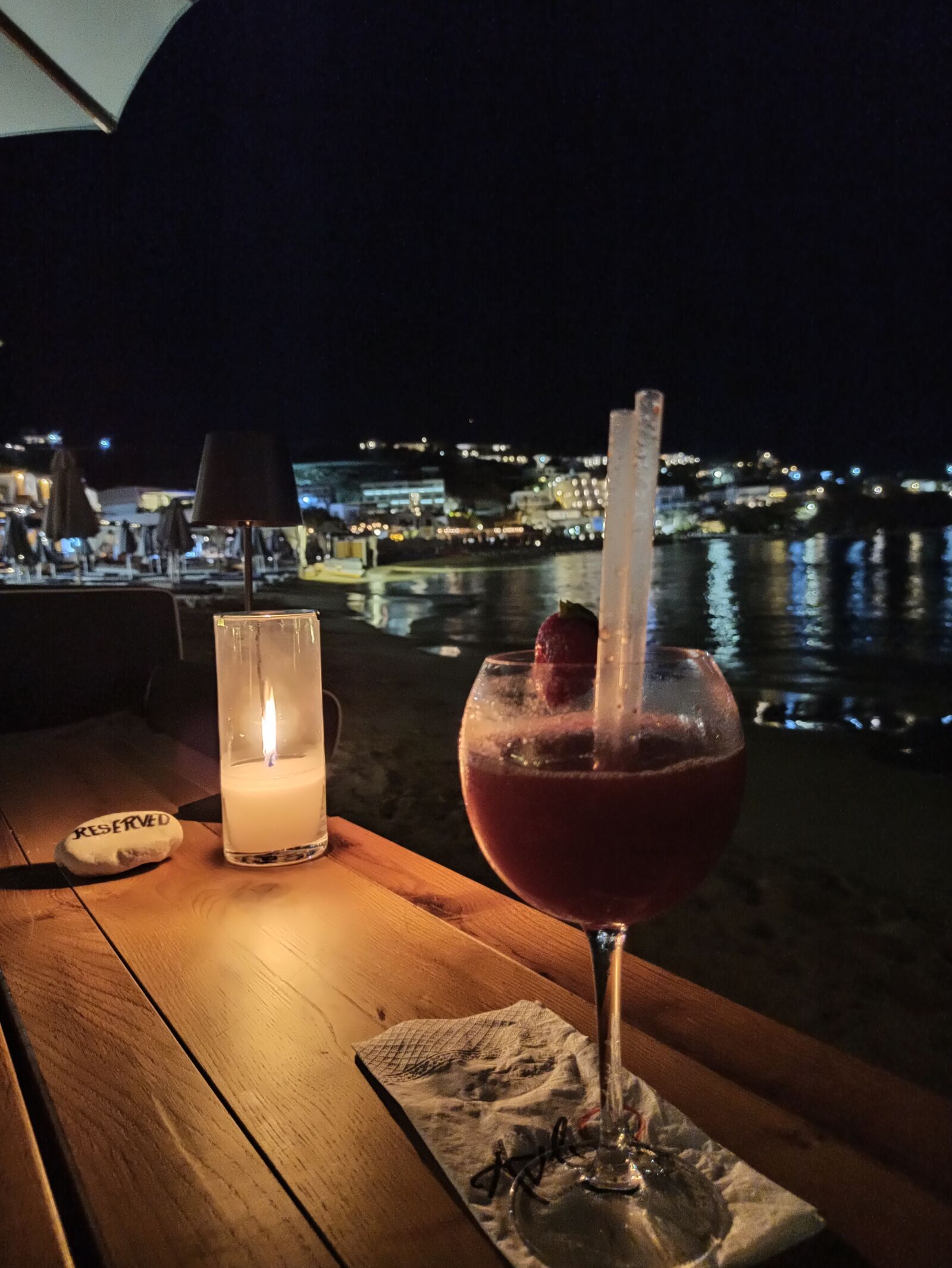 Xiaomi Redmi Note 8 Pro sample photo. Romantic, drink, mykonos photography