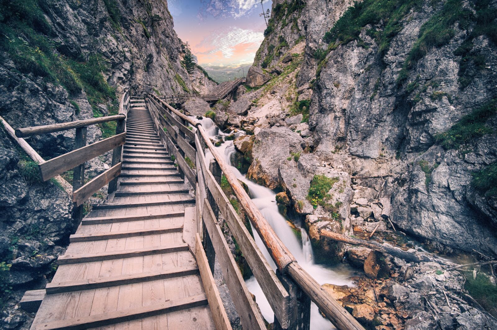 Nikon D3 sample photo. Bridge, mountain, travel photography