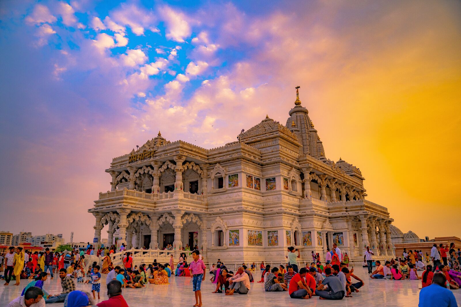 Sony a7 III + Tamron 28-75mm F2.8 Di III RXD sample photo. Indian temple, vrindavan, mathura photography