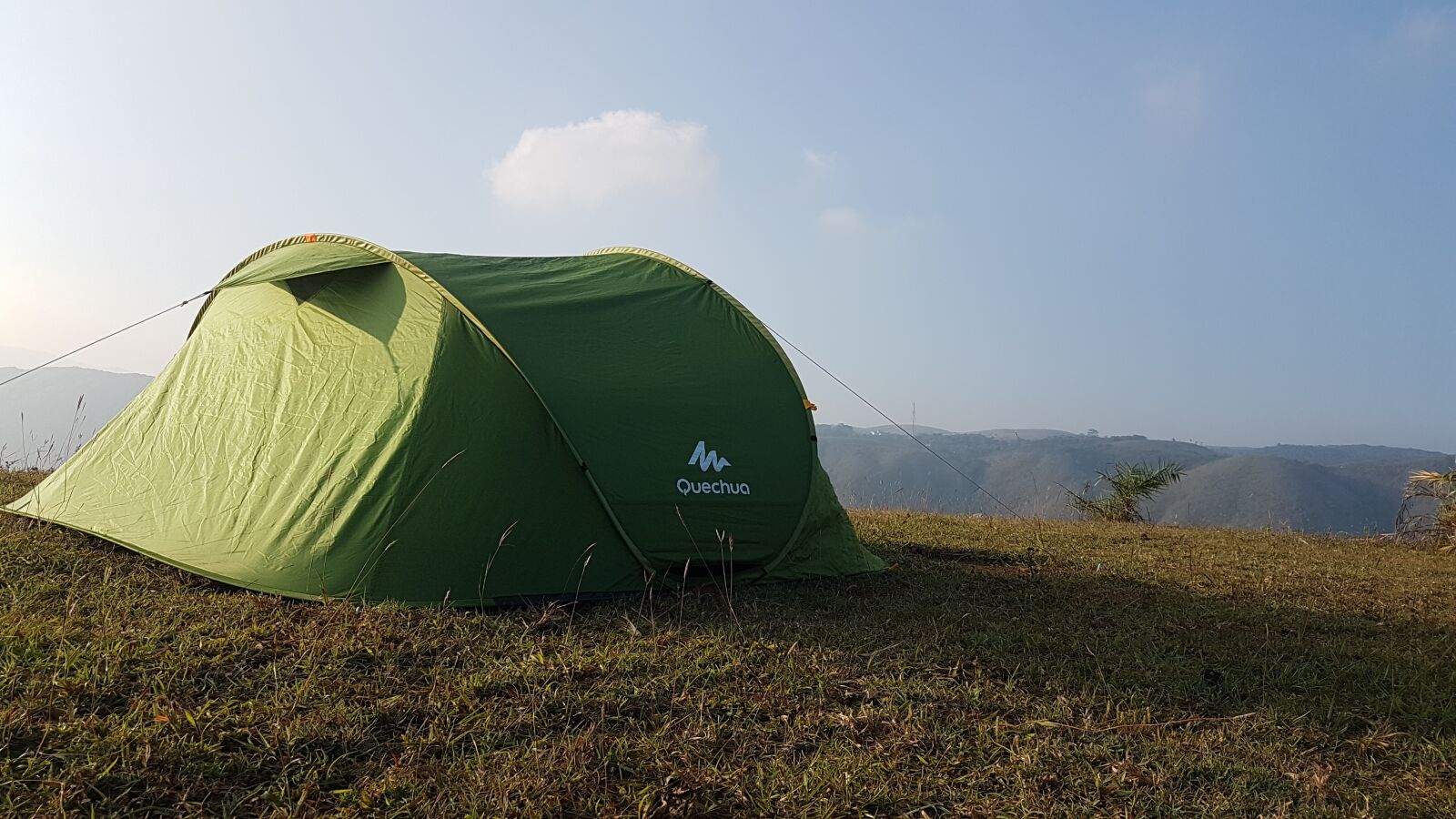 Samsung Galaxy S7 Edge sample photo. Tent, mountain, morning photography