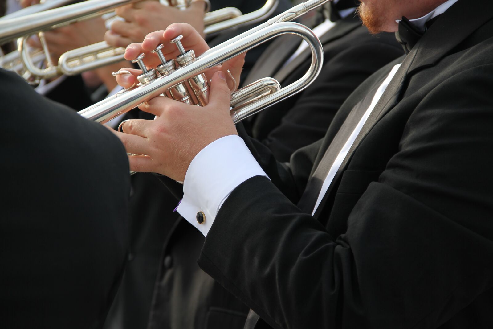 Canon EOS 7D sample photo. Trumpet, tuxedo, orchestra photography