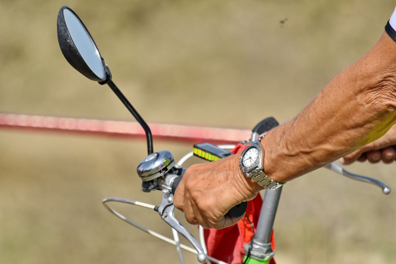 Nikon D5500 sample photo. Bicycle, mirror, steering wheel photography