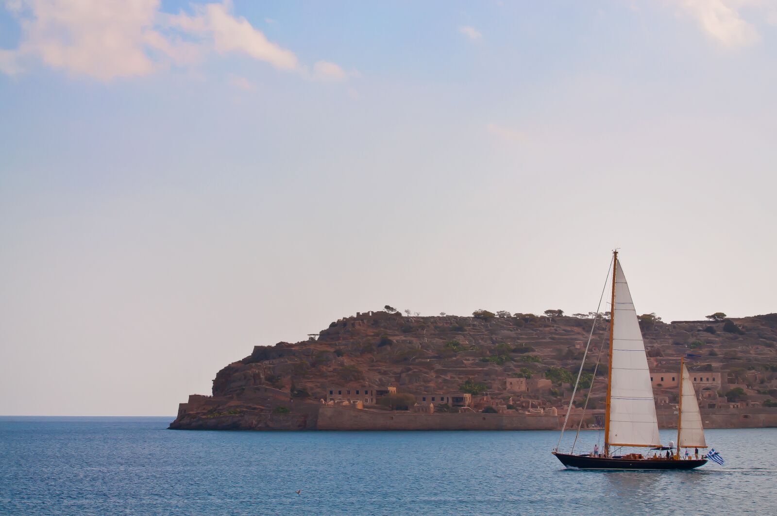 Nikon D90 sample photo. Island, sailing boat, greece photography