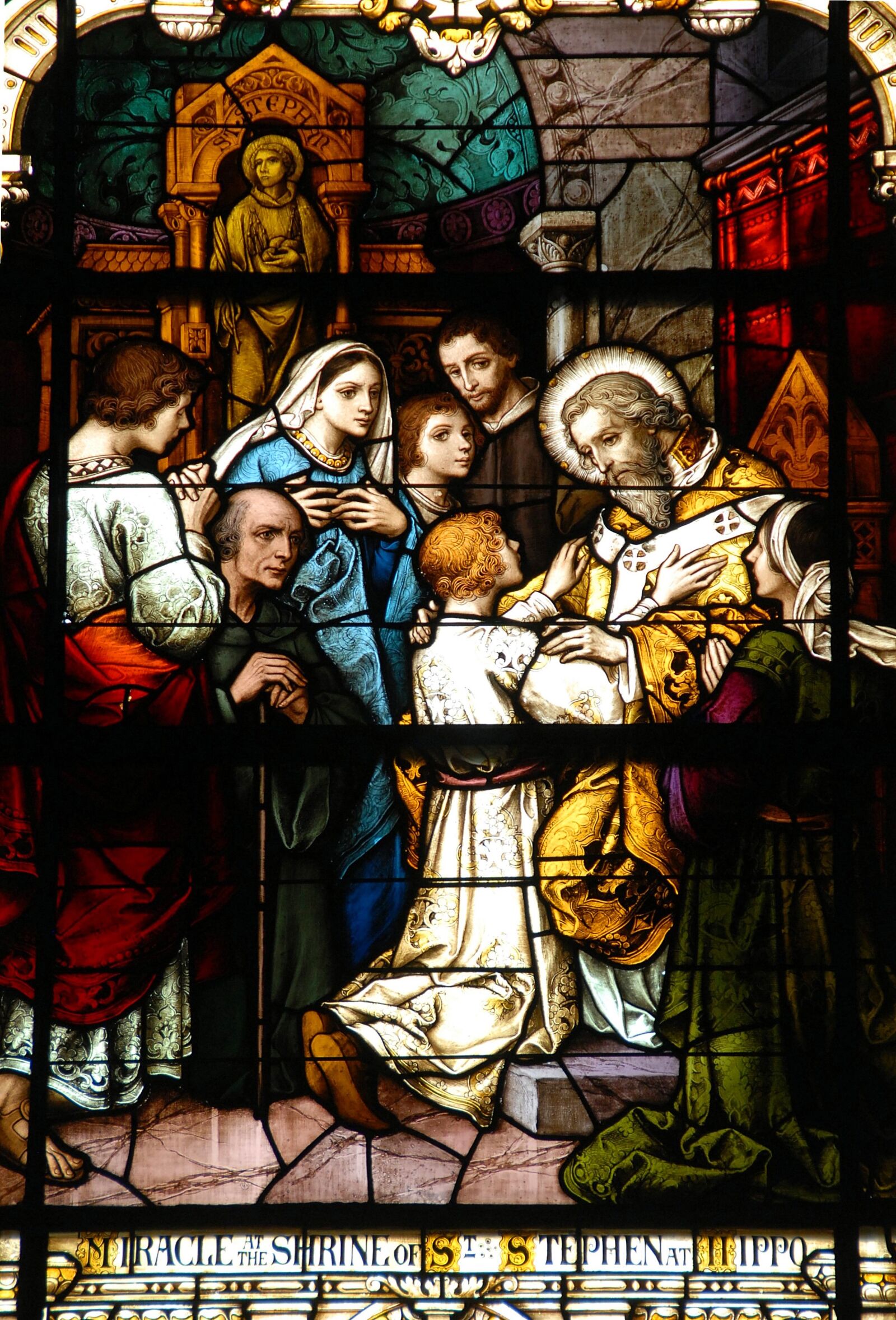 Nikon D200 sample photo. Stain glass, window, church photography