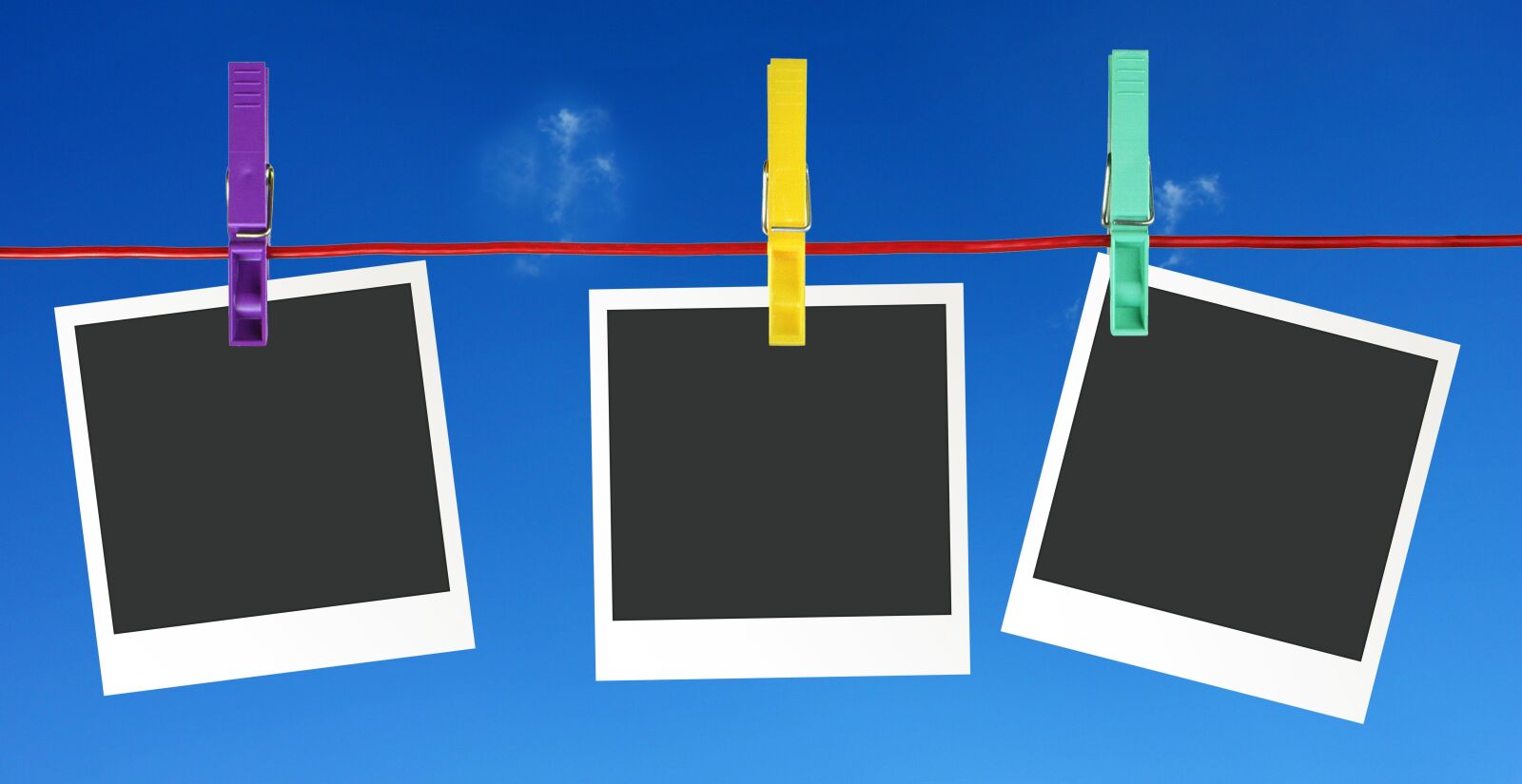 Canon EOS 50D sample photo. Polaroid, suspended, clothes peg photography